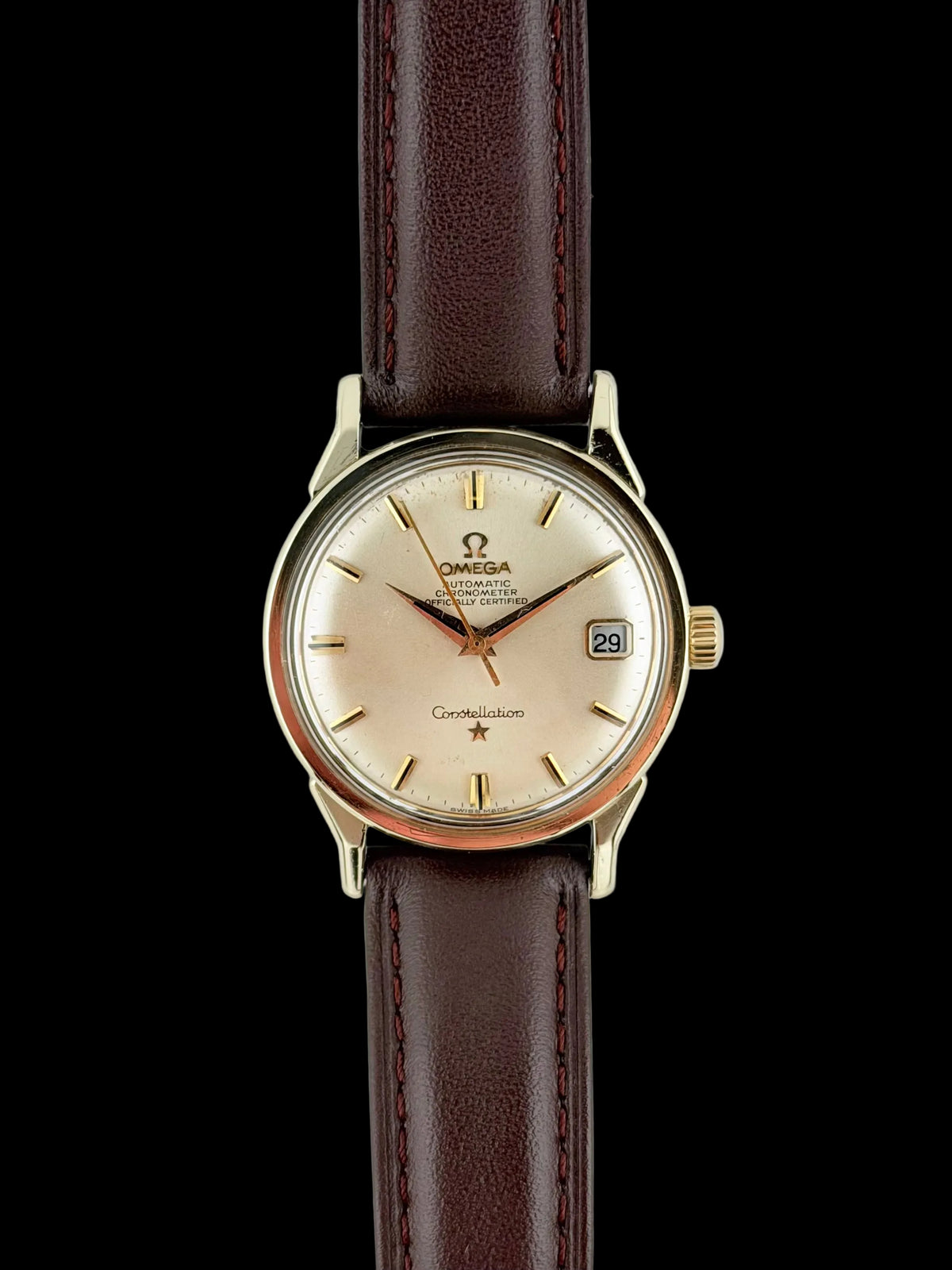 Omega Constellation Chronometer Automatic Date 168.005 - Dog Leg Lugs
