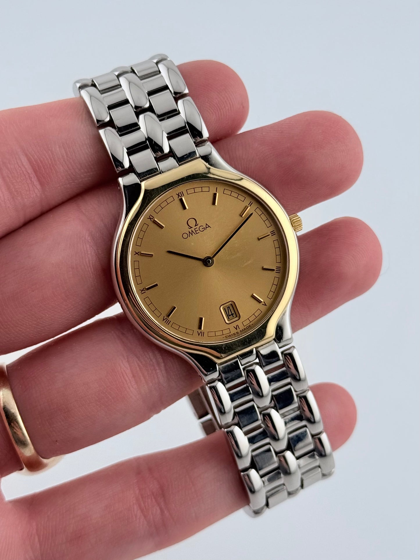 Omega De Ville Quartz Date - 196.0316 Two Tone