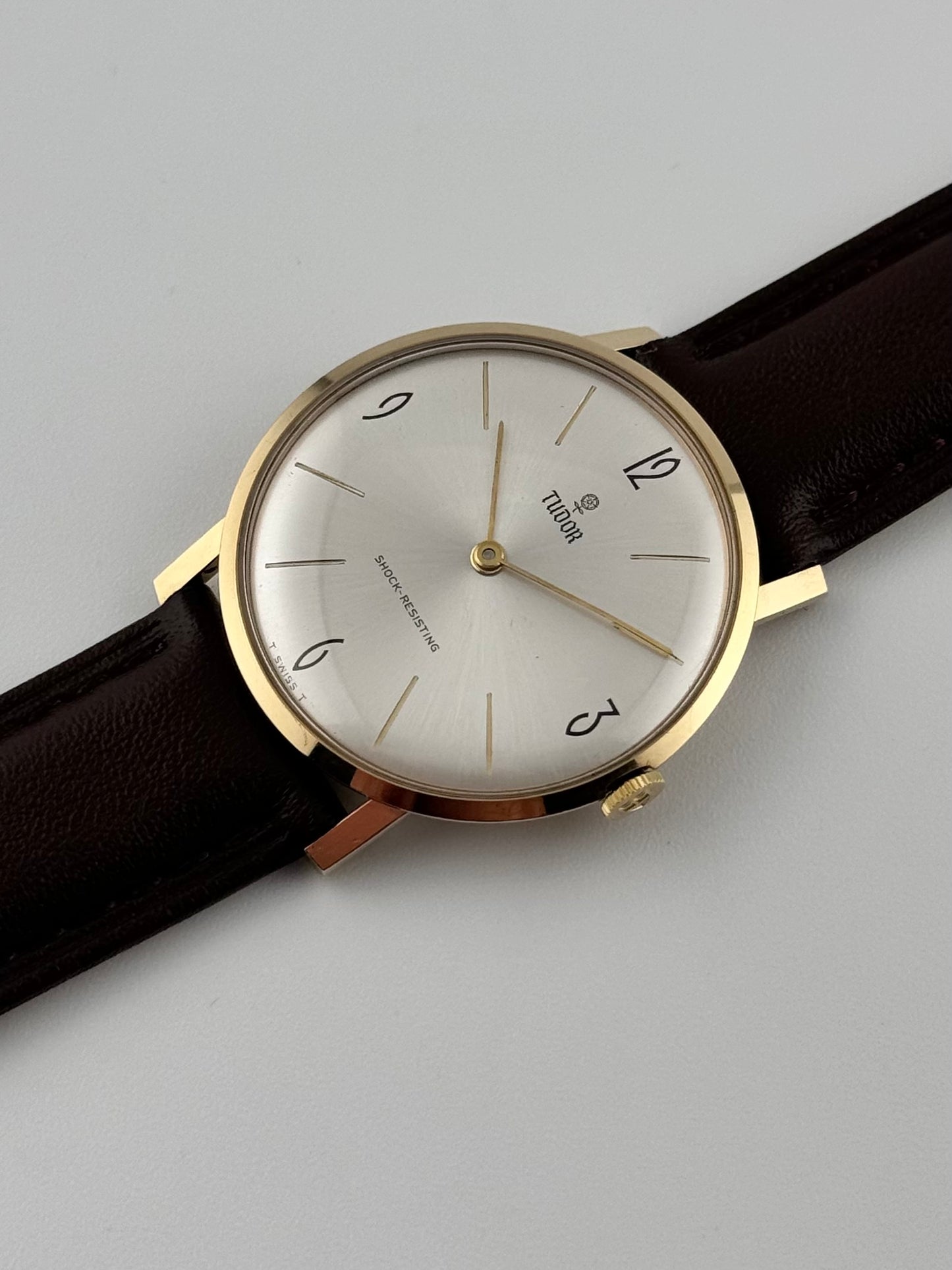 Tudor Manual Wind Shock Resisting 9ct Solid Gold Dress Piece
