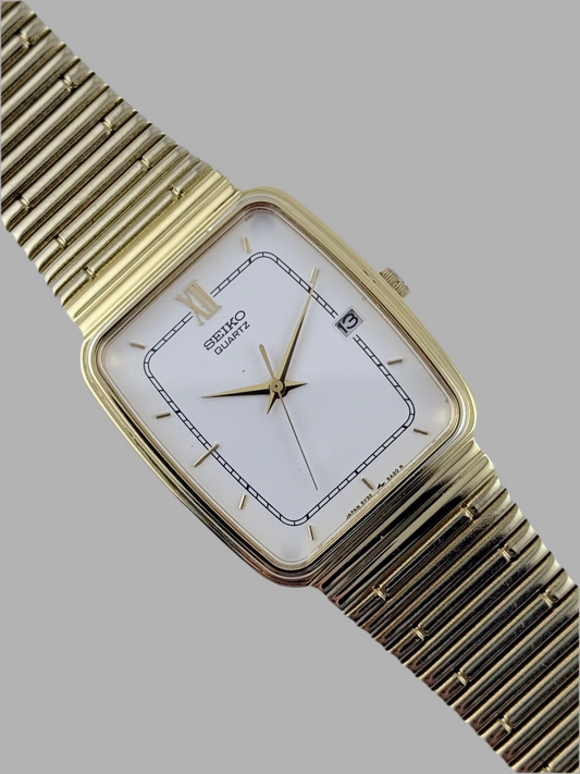 Seiko Tank Quartz Date - 5Y32-5A20