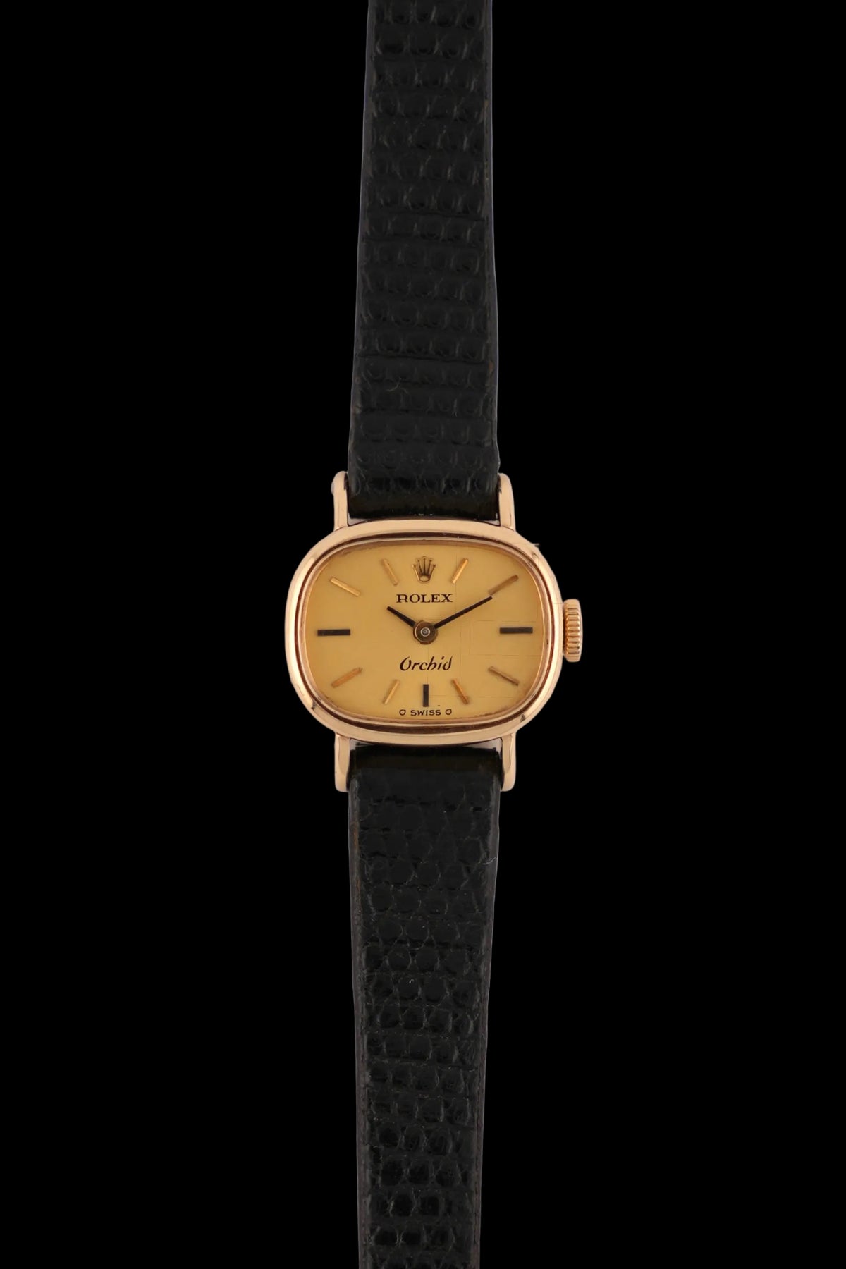 Rolex Orchid Ladies Cocktail Watch Manual Wind -18ct Solid Gold - Rare Sigma Dial