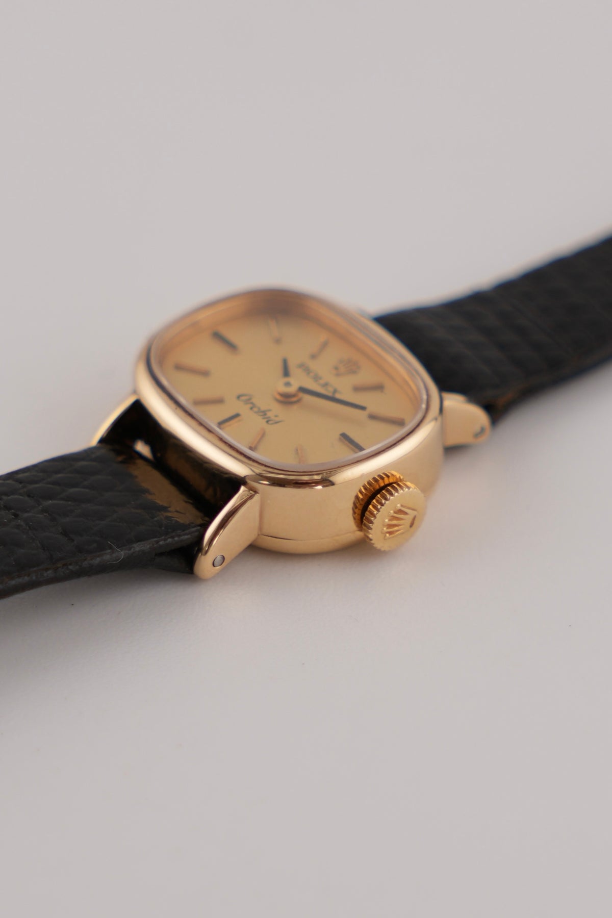 Rolex Orchid Ladies Cocktail Watch Manual Wind -18ct Solid Gold - Rare Sigma Dial