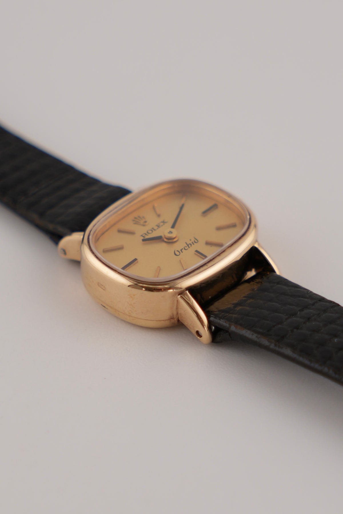 Rolex Orchid Ladies Cocktail Watch Manual Wind -18ct Solid Gold - Rare Sigma Dial