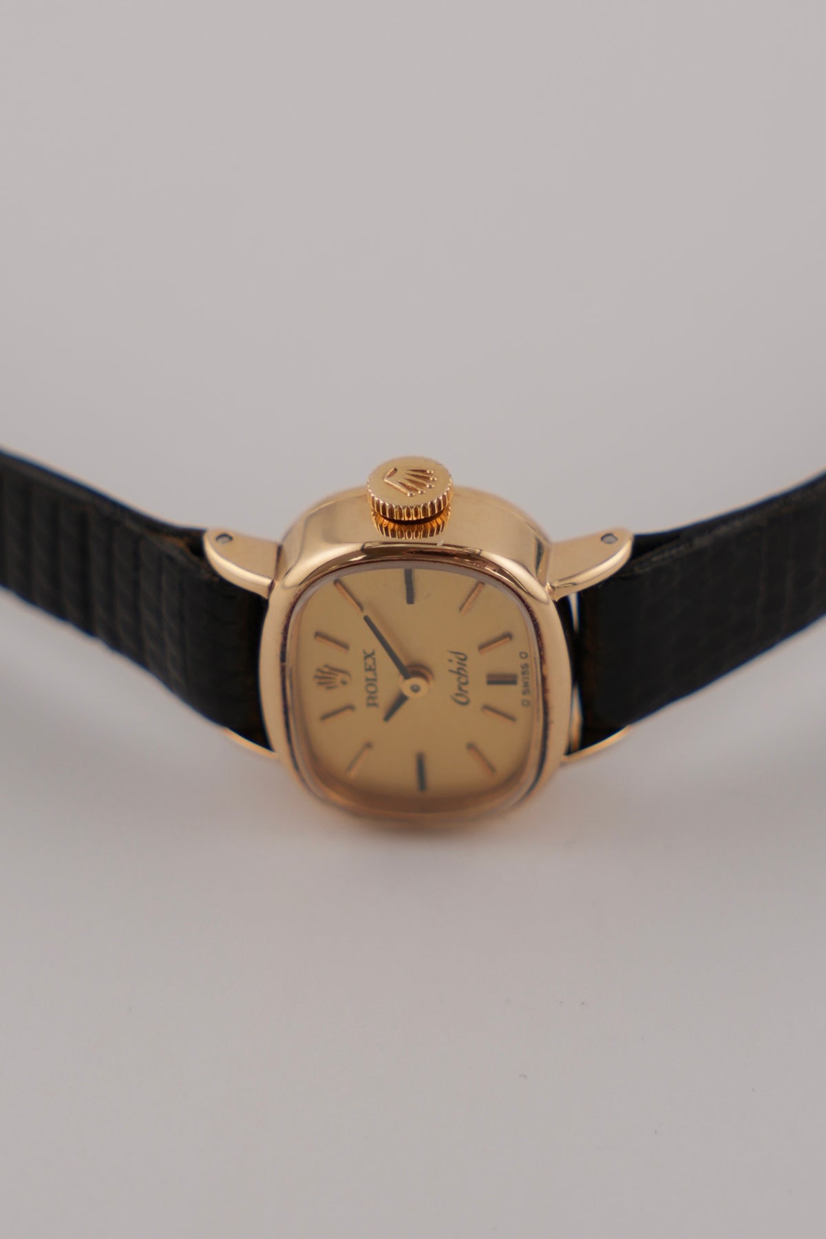 Rolex Orchid Ladies Cocktail Watch Manual Wind -18ct Solid Gold - Rare Sigma Dial