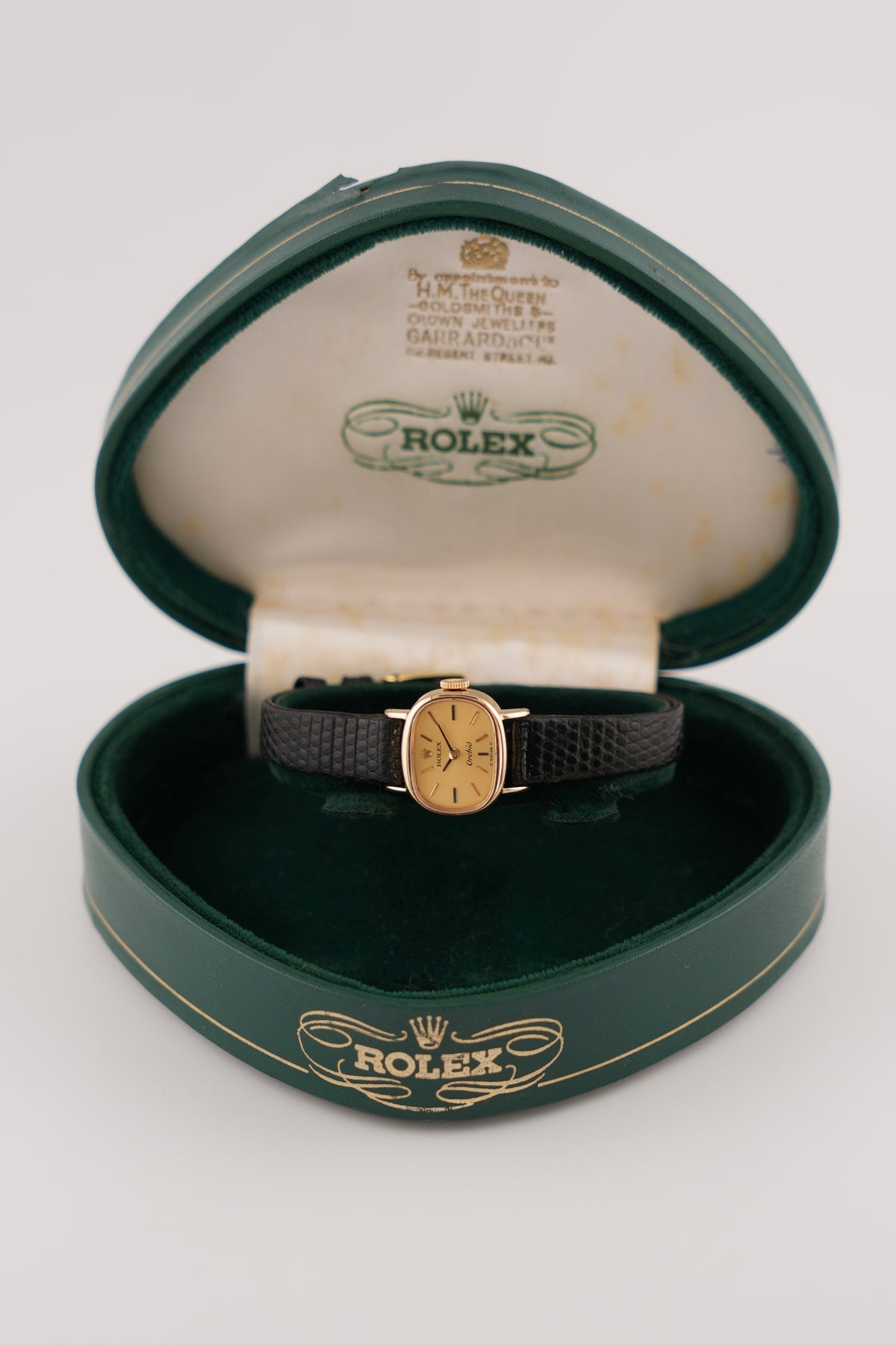 Rolex Orchid Ladies Cocktail Watch Manual Wind -18ct Solid Gold - Rare Sigma Dial