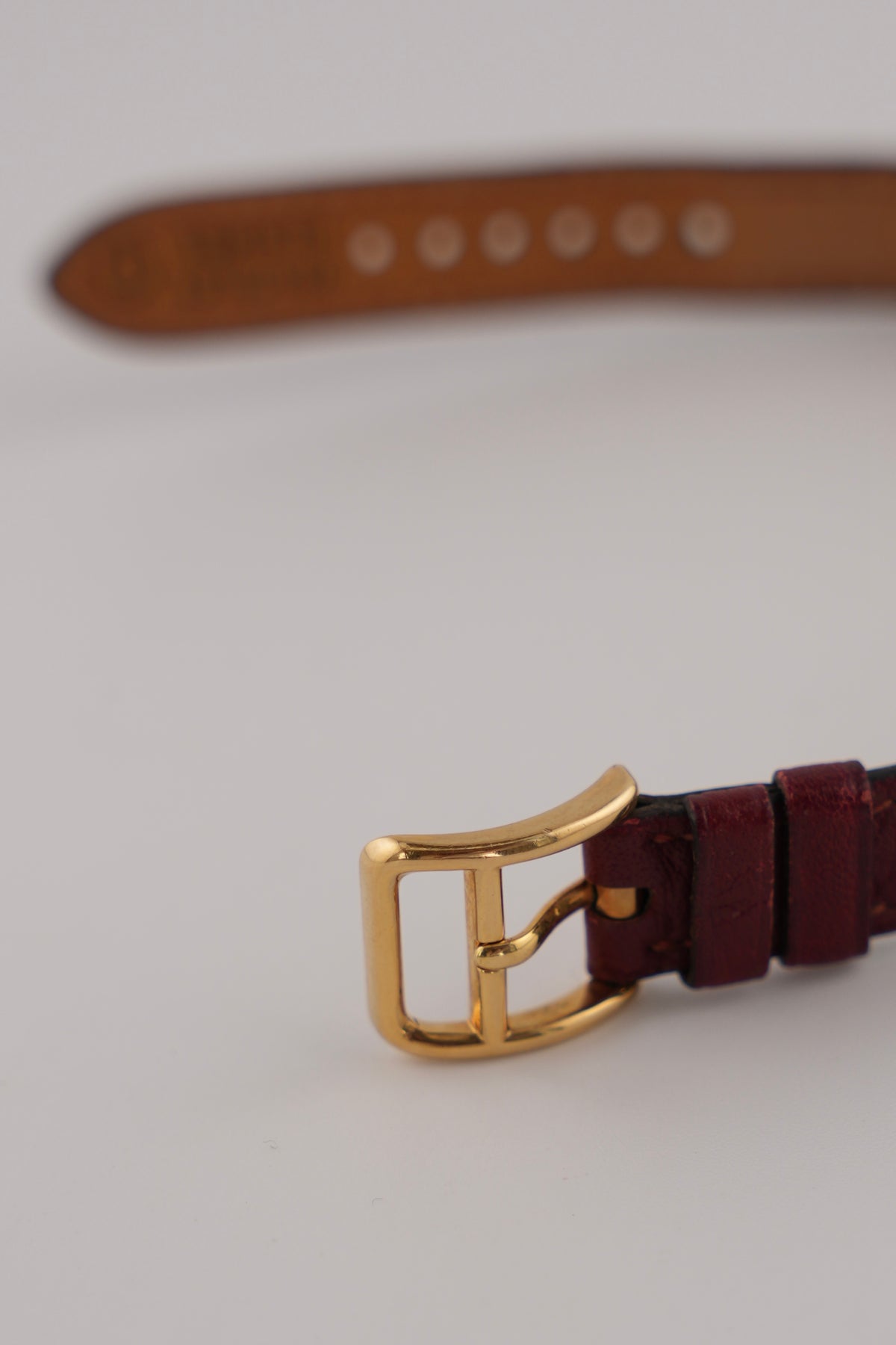 Hermes Paris Kelly Lock Watch -  Burgundy