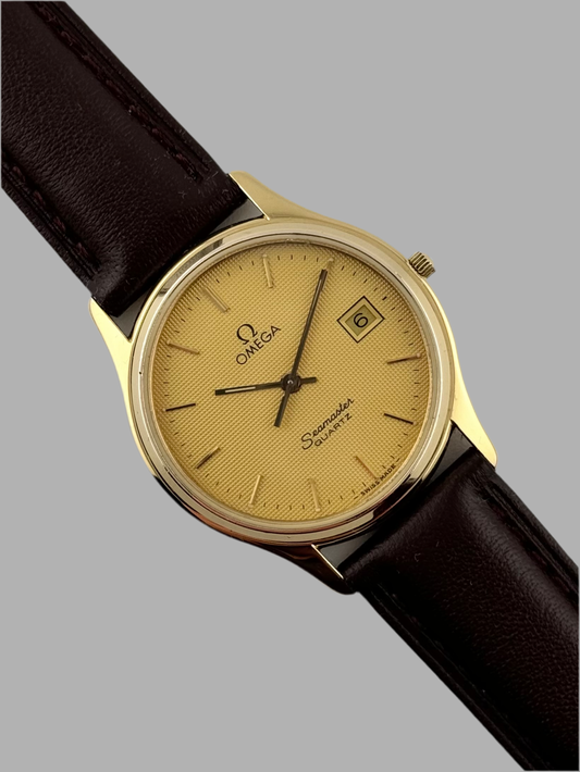 Omega Seamaster Quartz Date 196.0251 - Waffle Dial