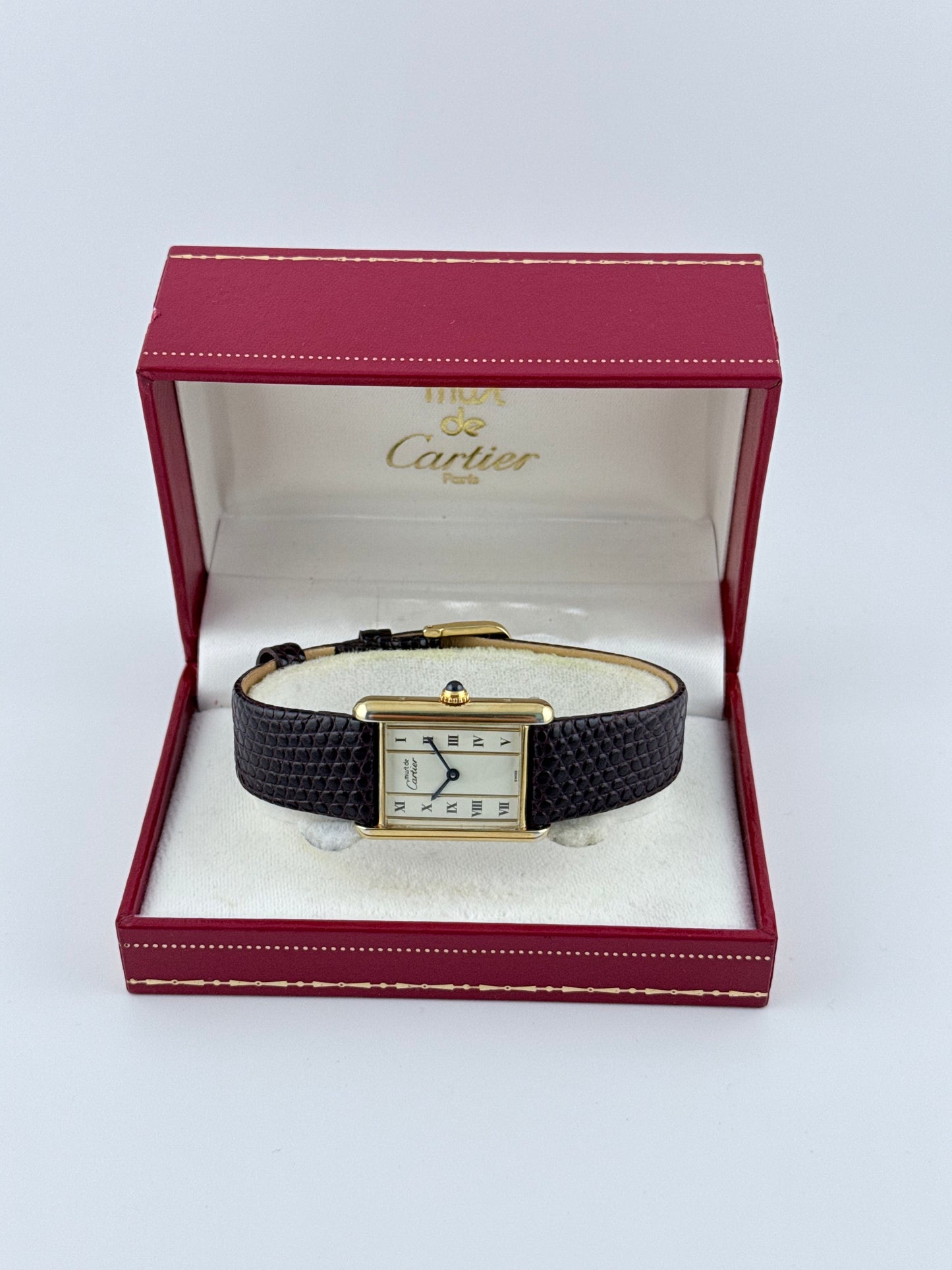 Cartier Must De Tank Quartz - 590005 - Art Deco Dial - Original Box
