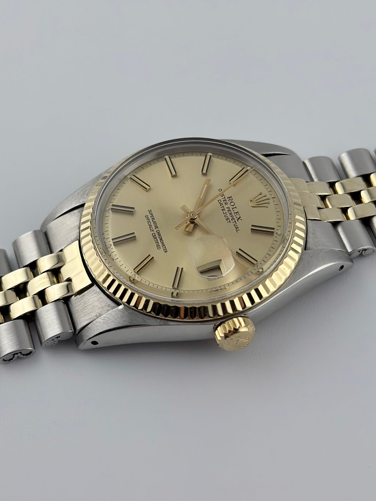Rolex Datejust Oyster Perpetual - 1601 - “Wide Boy” - Box and Booklets