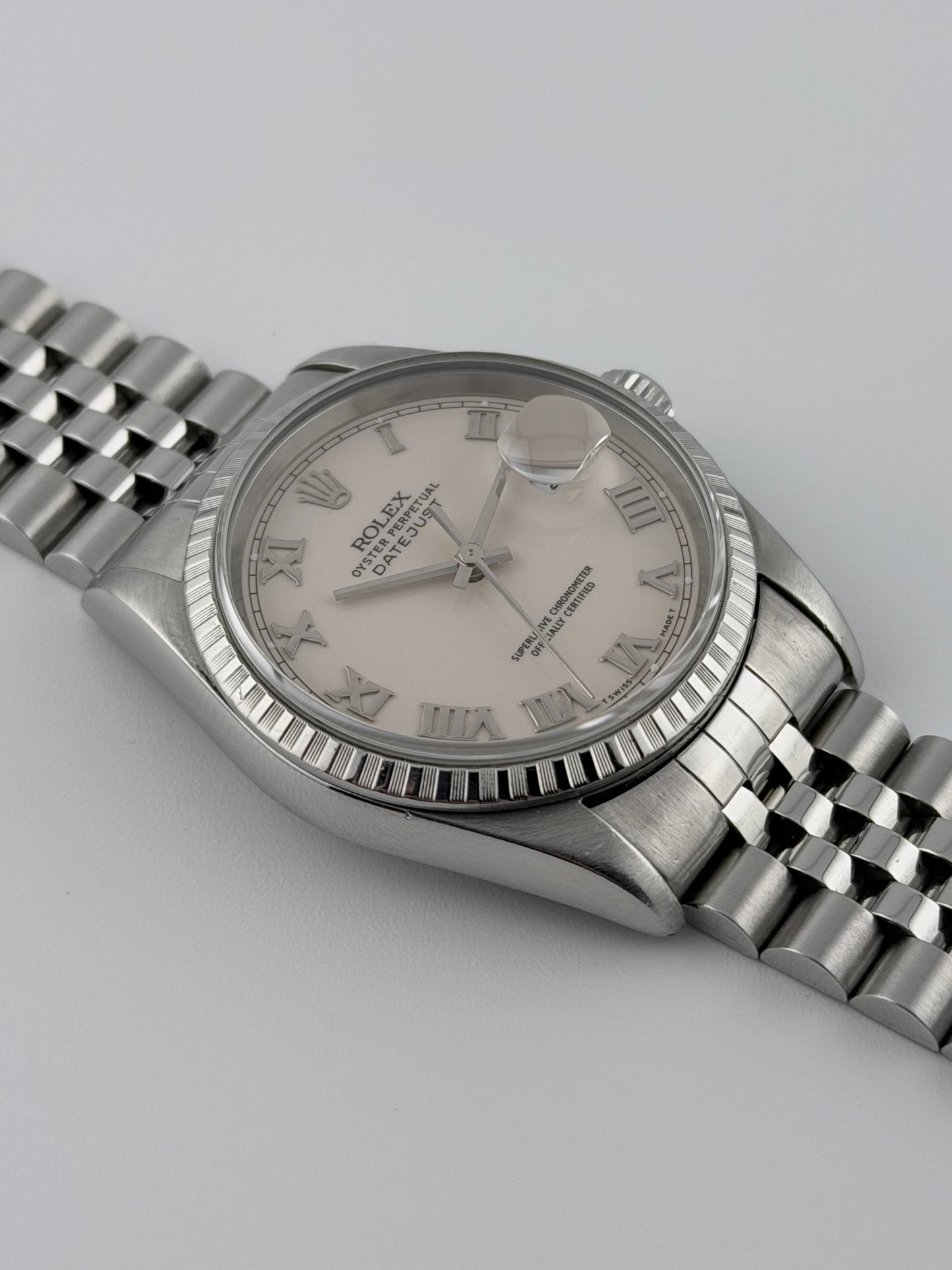 Rolex Datejust Oyster Perpetual - 16220 - Roman Numeral Dial - Original Box, Wallet & Booklets