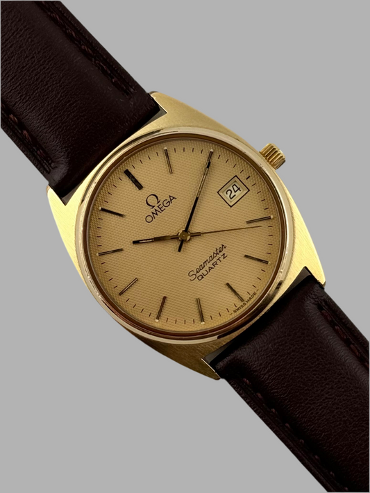 Omega Seamaster Quartz Date 196.0186 - Honeycomb Dial