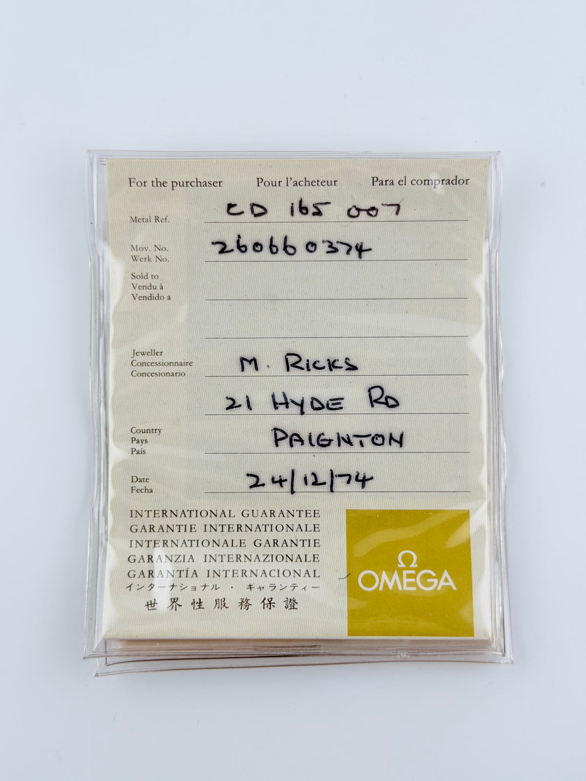 Omega Seamaster De Ville Automatic - Rare - 165.007 - Box and Papers!