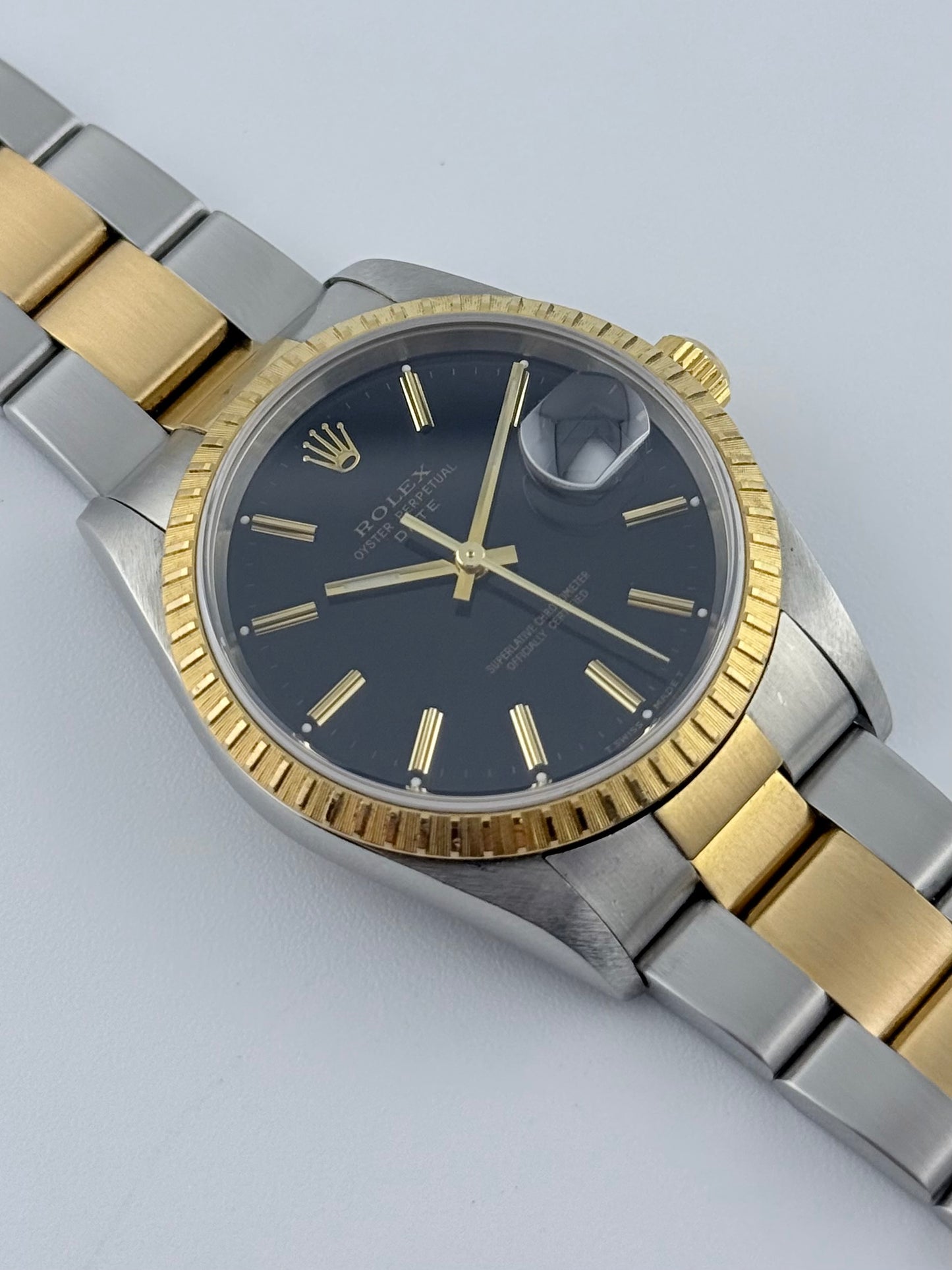 Rolex Oyster Perpetual Date - Two-Tone - 15233 - Box and Papers