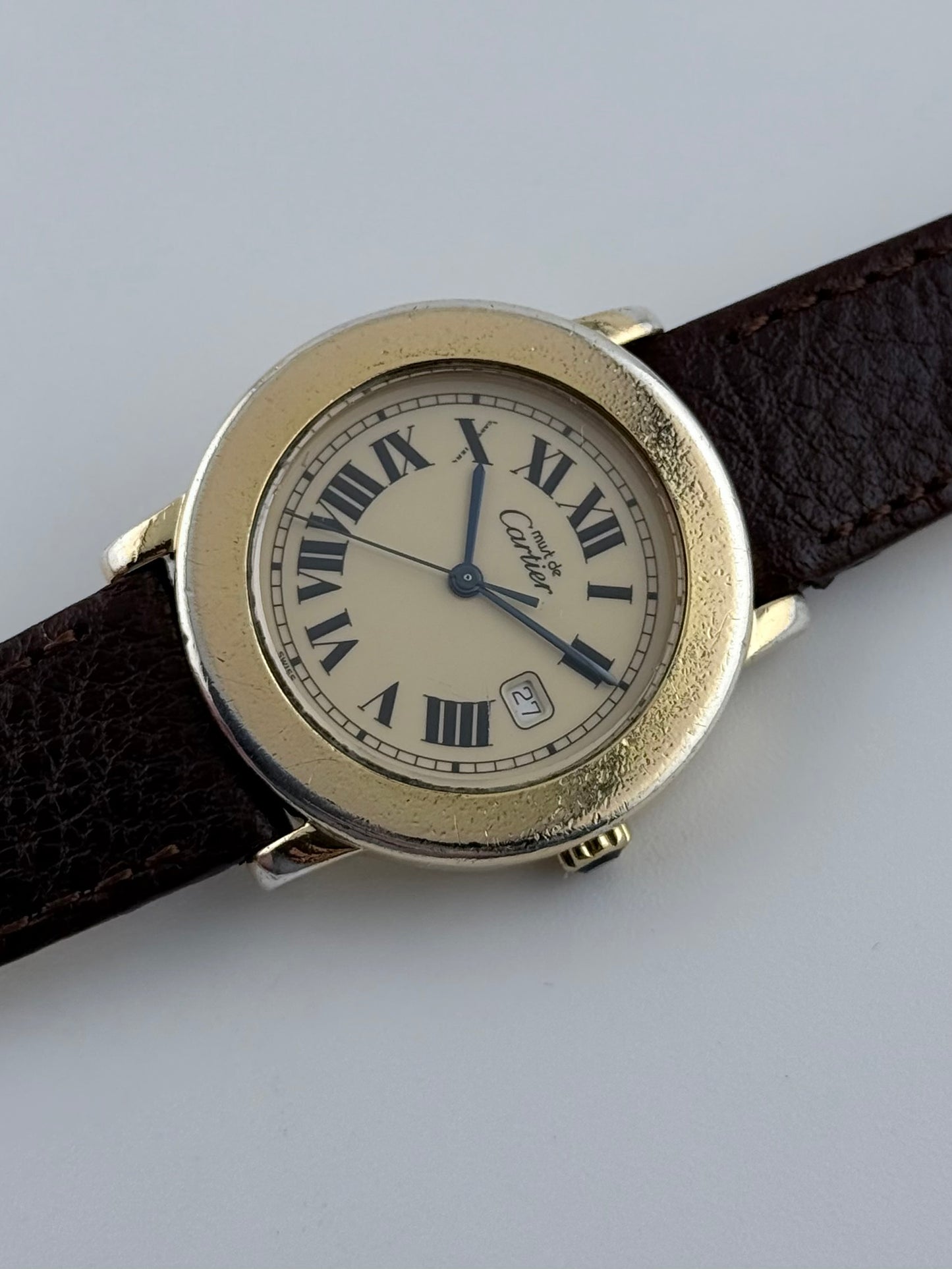 Cartier Must De Quartz Ronde Date 1800-1 - Champagne Dial