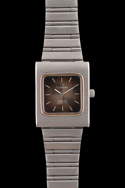 Omega Constellation Tank Automatic ST355.0814 - Brown Metalic Squares Dial