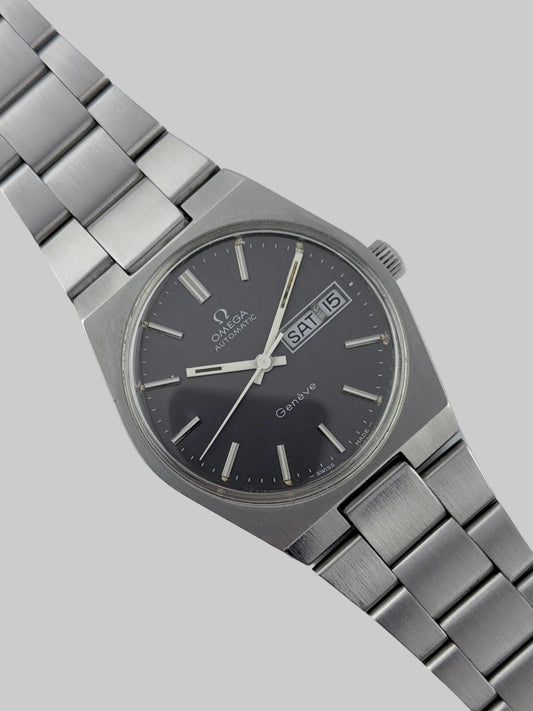 Omega Geneve Automatic Day-Date 166.0125 - Rare Grey Dial