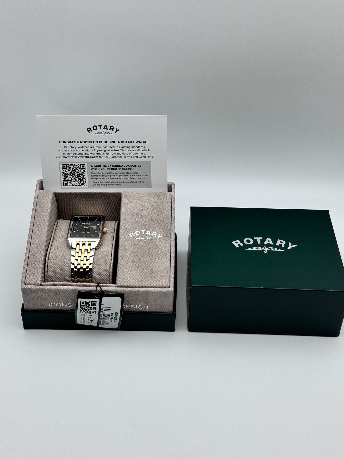 Rotary Tank Quartz Date - Brand new in box!