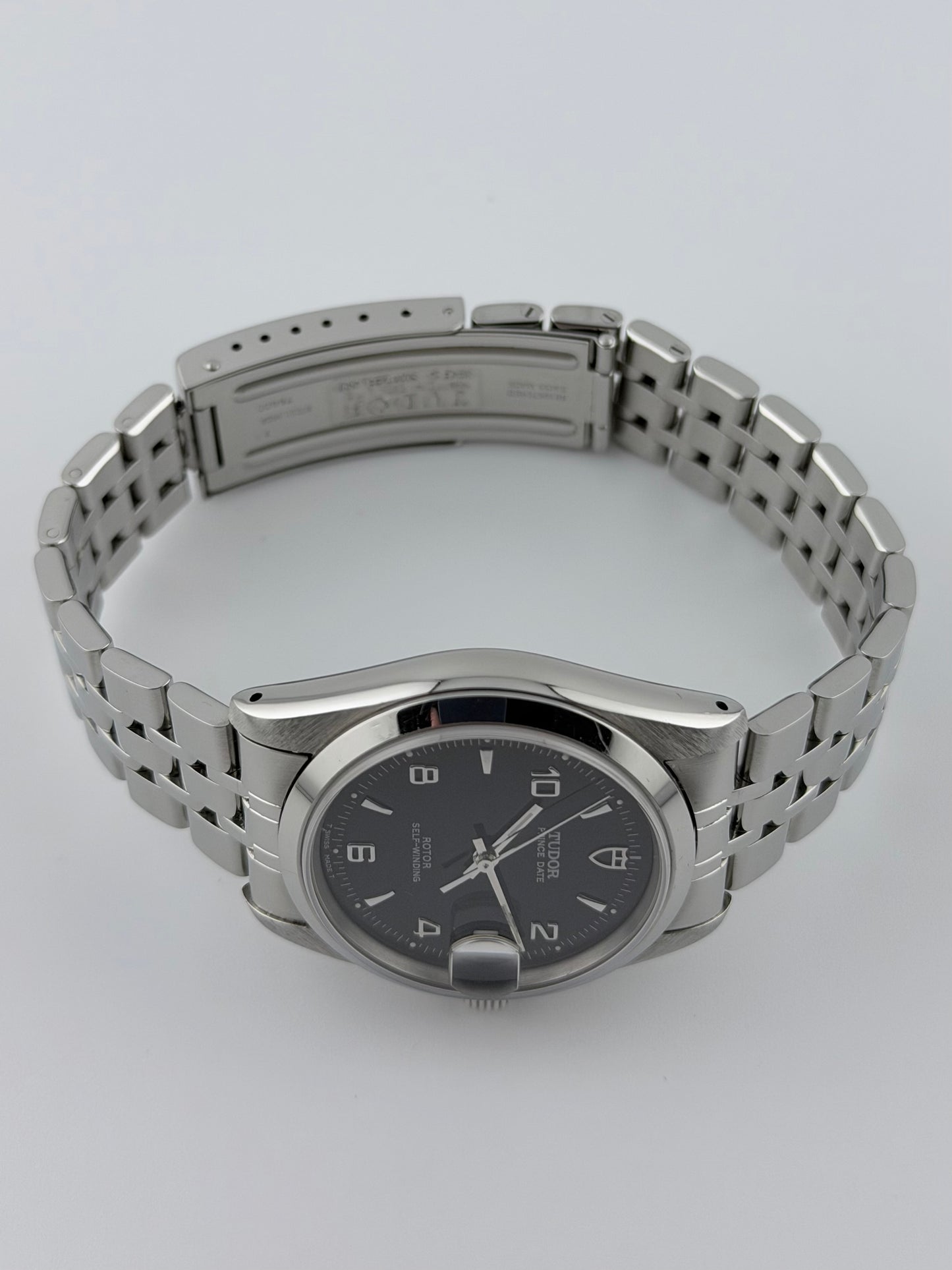 Tudor Prince Date 74000N - Black Arabic Dial