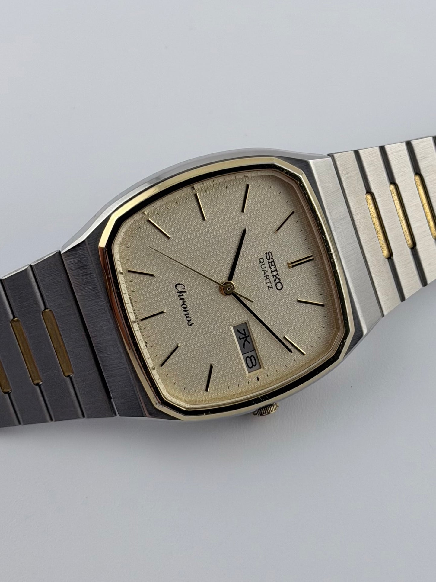 Seiko Chronos Tank Quartz Day-Date - JDM - 7433-5040