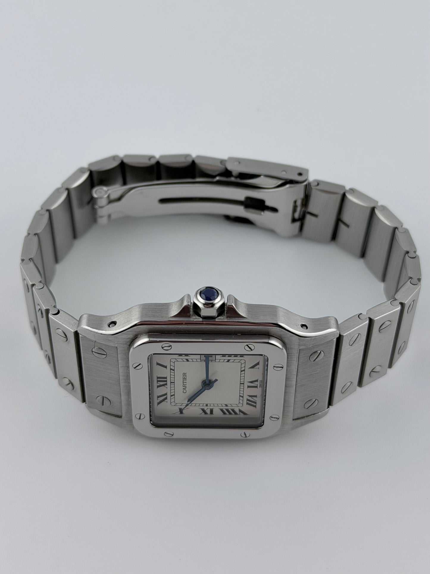 Cartier Santos Carree Automatic Date - 2960 - Rare All Steel