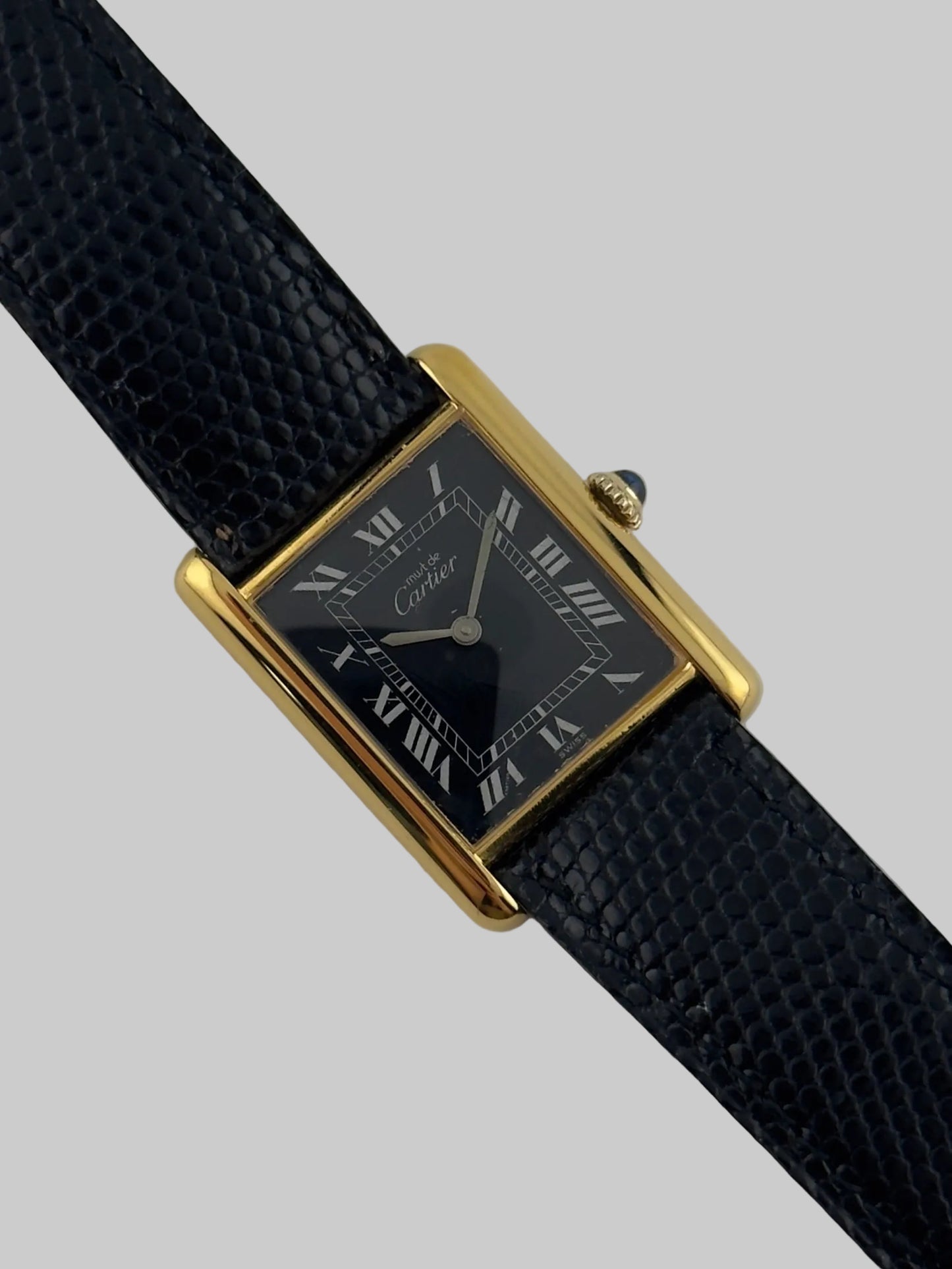 Cartier Must De Tank Manual Wind - 6 - Black Dial