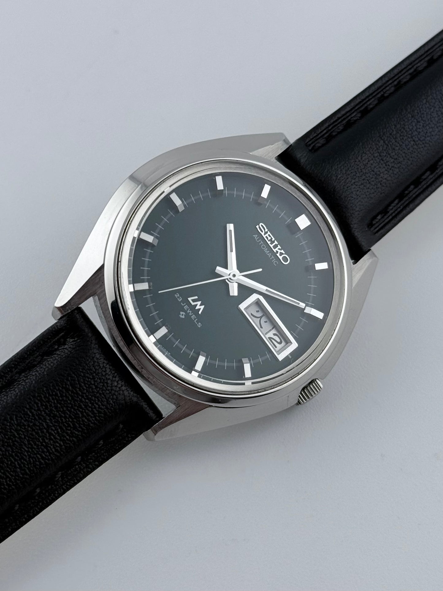 Seiko Automatic 23Jewels JDM 5606-7190 - Green Sunburst Dial