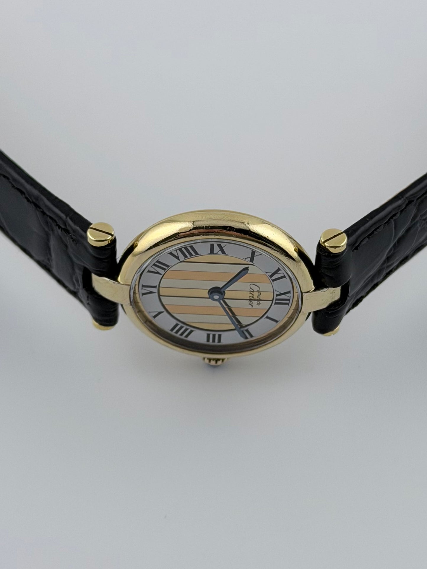 Cartier must de Vendome Quartz - 590004 - Two-tone Trinity Dial - Ladies