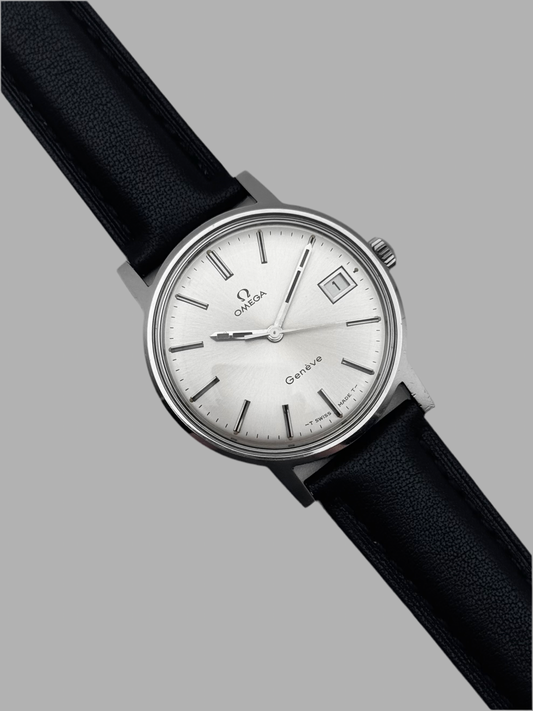 Omega Geneve Manual Wind Date 136.070 - Full Set - Box and Papers