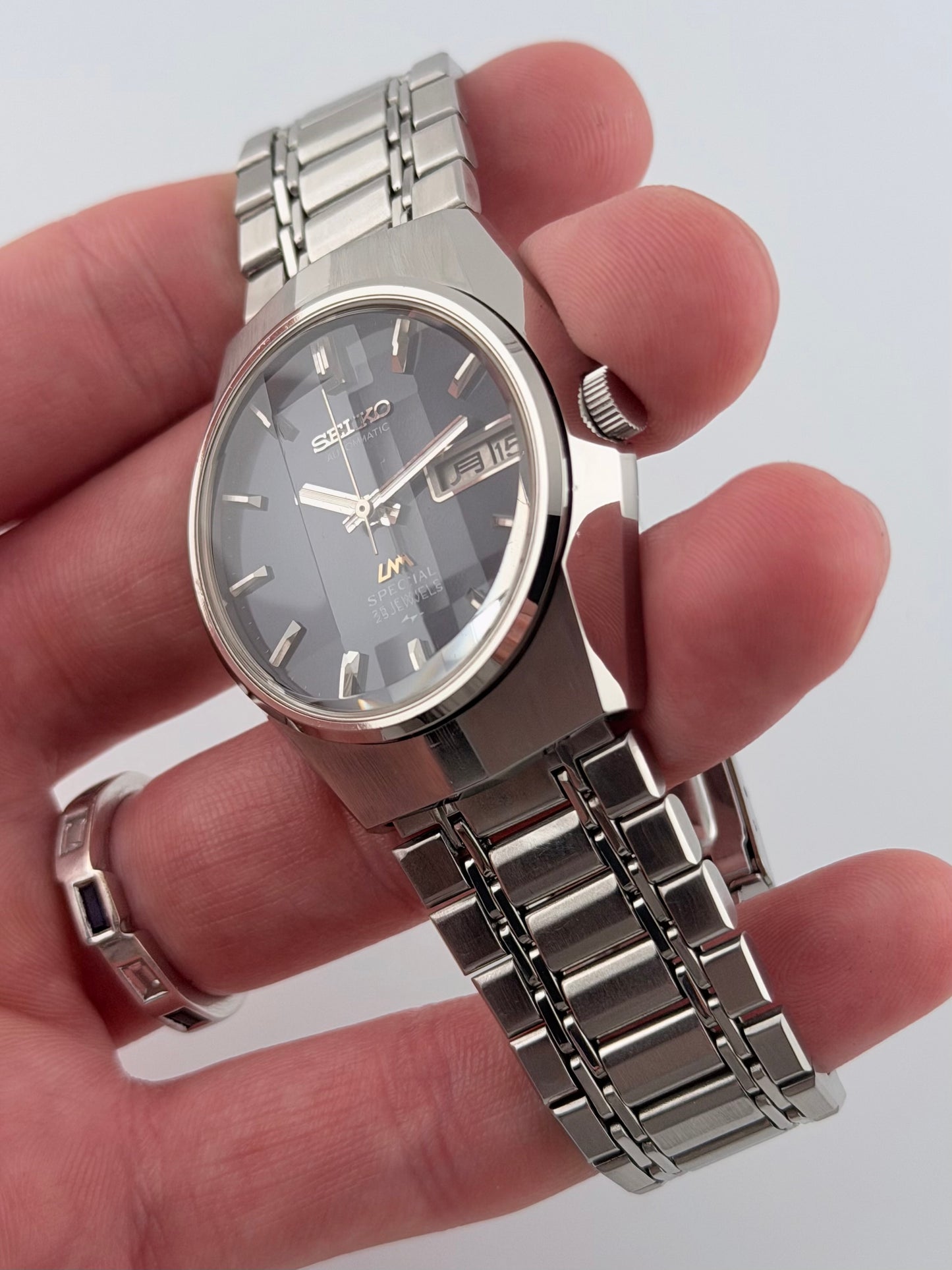 Seiko Lord Matic Special - 5216-7090 - JDM - Faceted Crystal - Rare