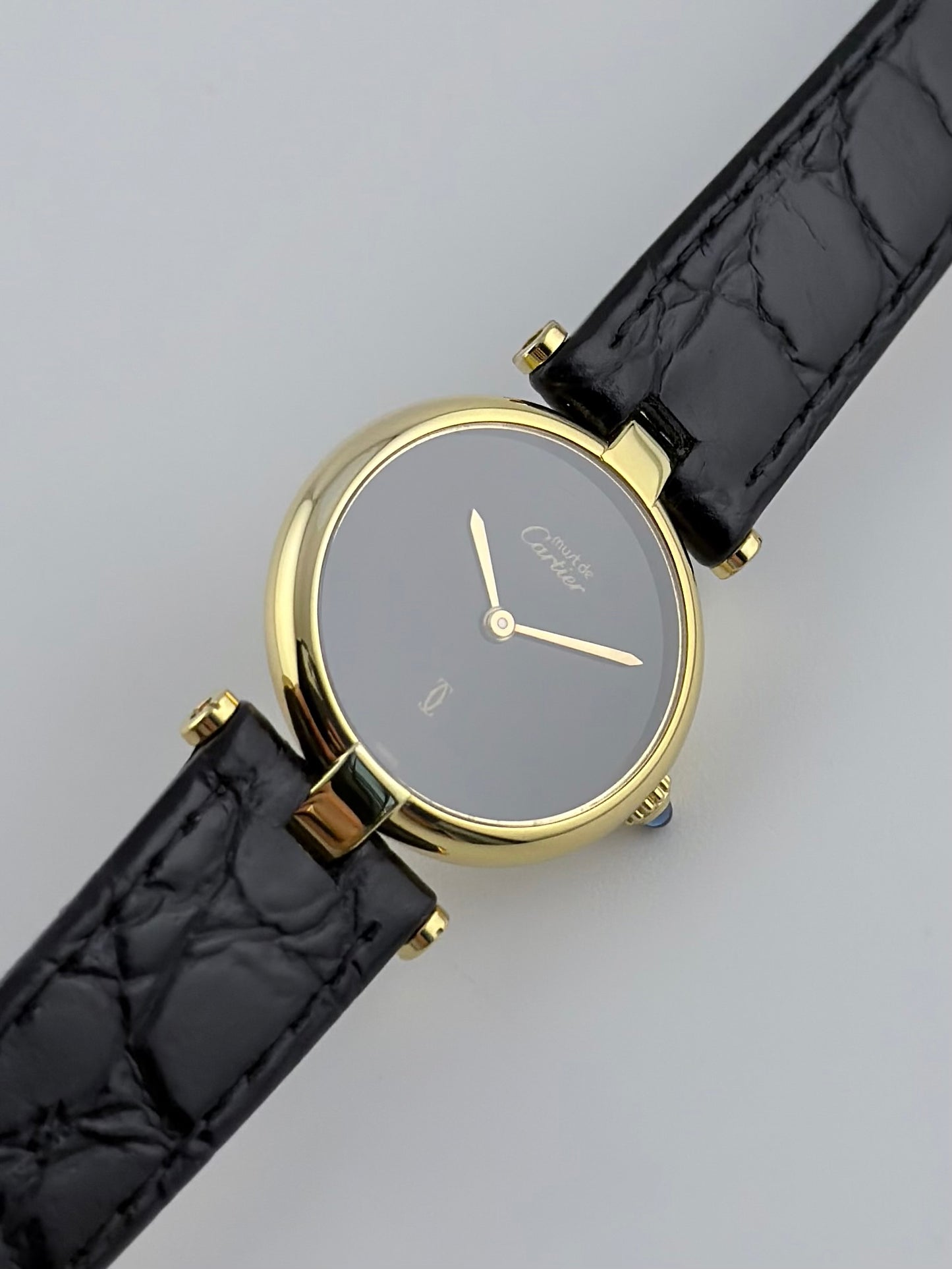 Cartier Must de Vendome Quartz - 18 - Onyx Dial - Ladies