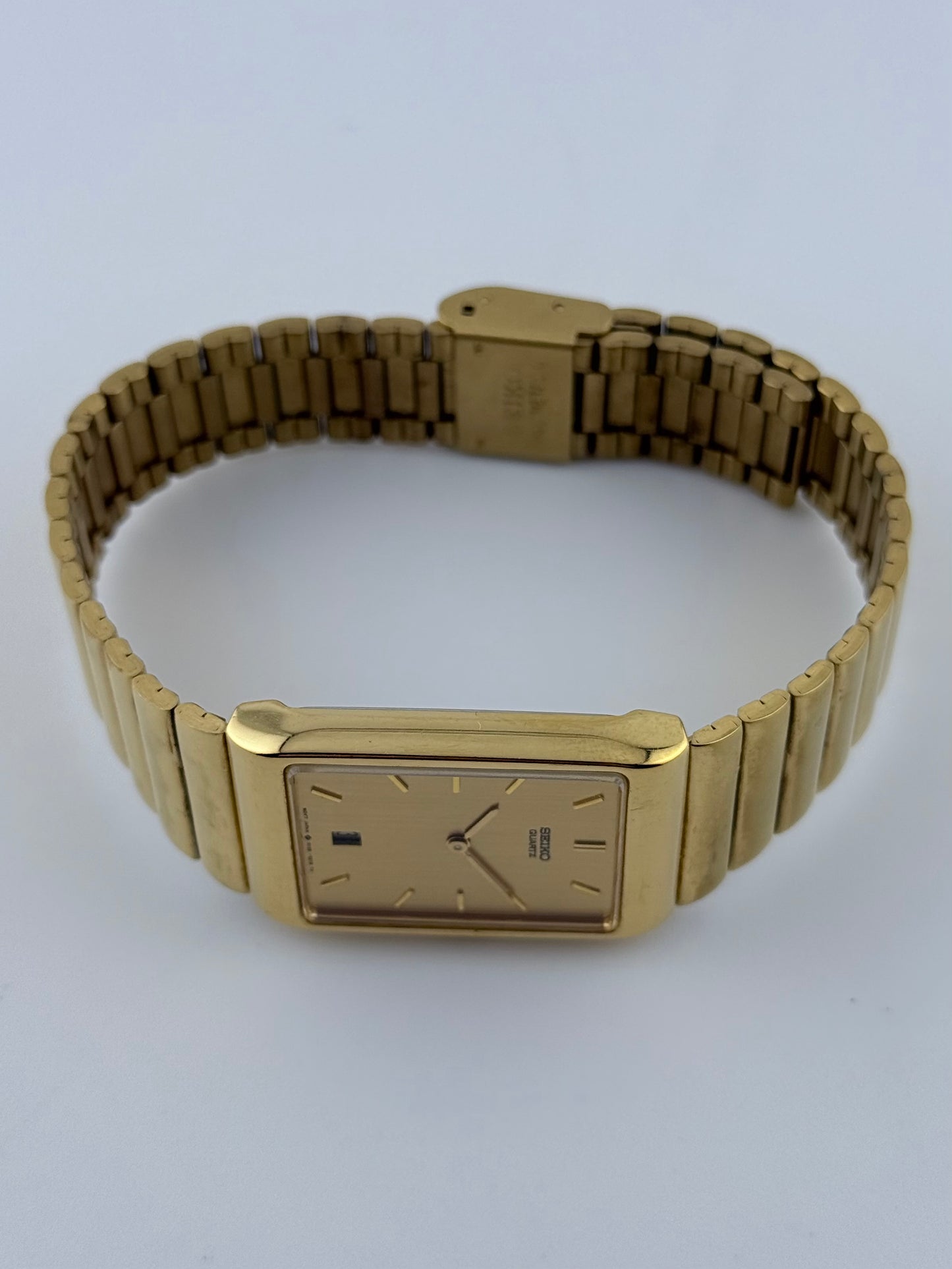 Seiko Tank Quartz Date - 5Y39-5140