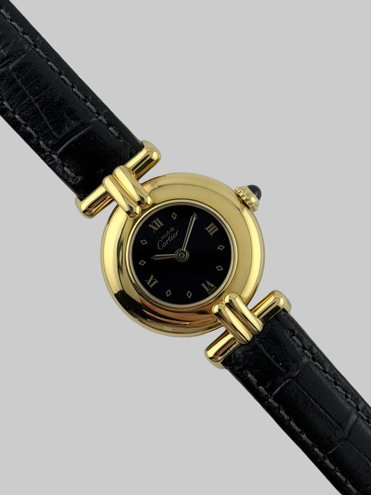 Cartier must de Colisee Quartz - 590002 - Ladies - Onyx Dial