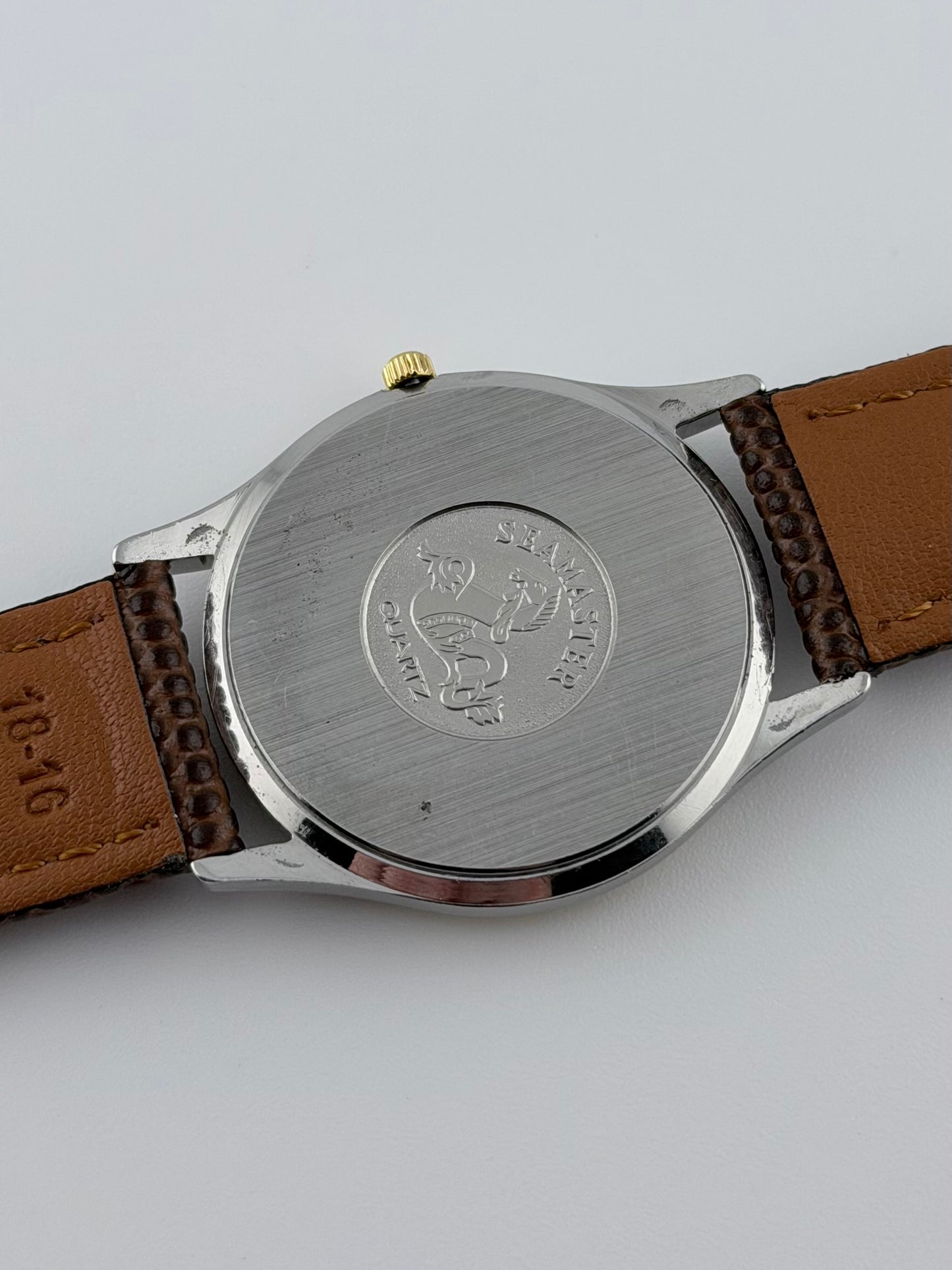 Omega Seamaster Quartz 196.0251 Linen-stripe Dial