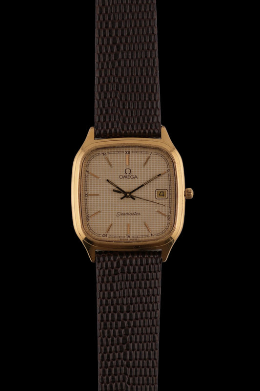 Omega Seamaster Quartz Date - 196.0311 Waffle Stardust Dial