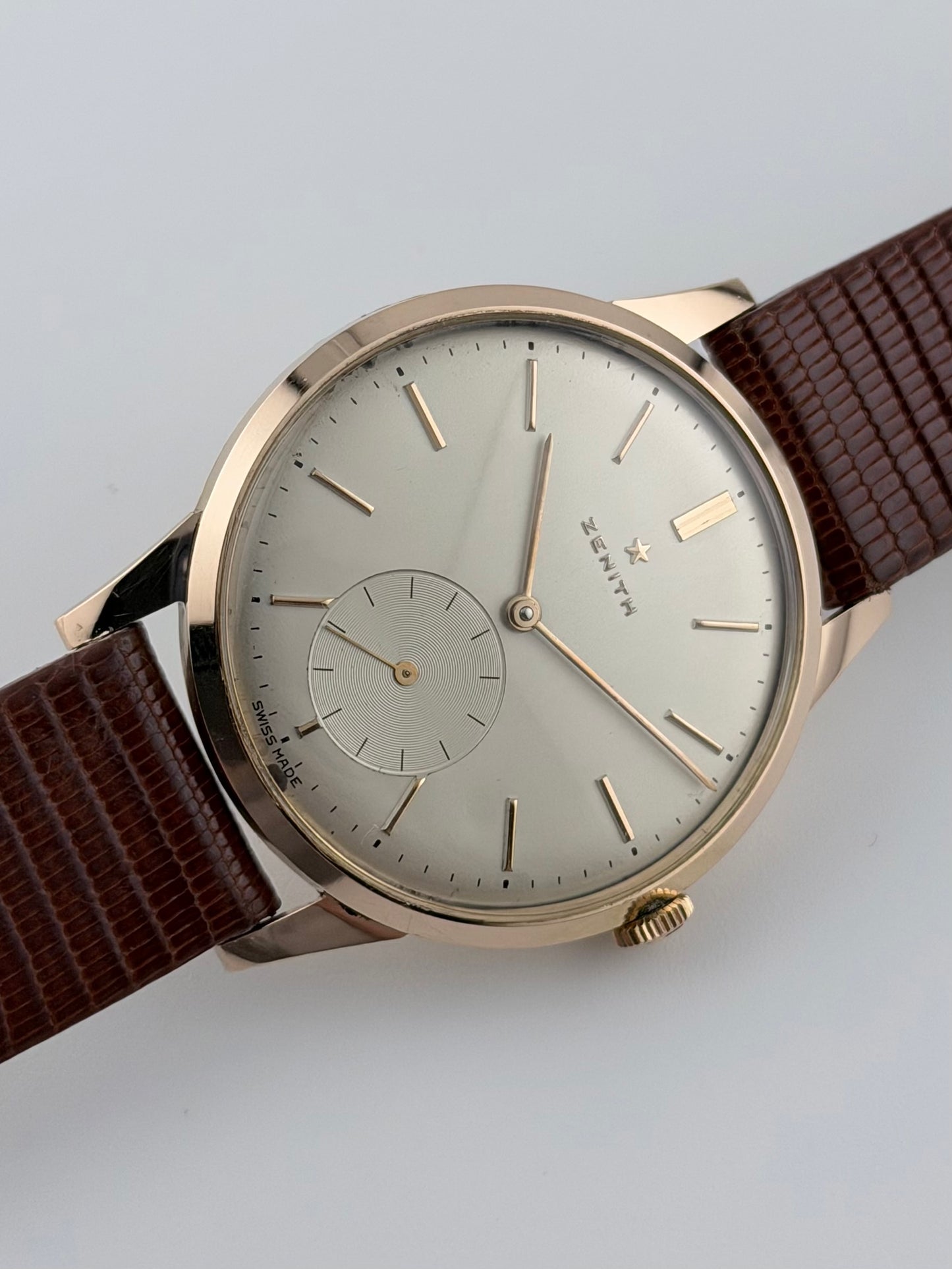 Zenith Sub Seconds Manual Wind 18ct Rose Gold