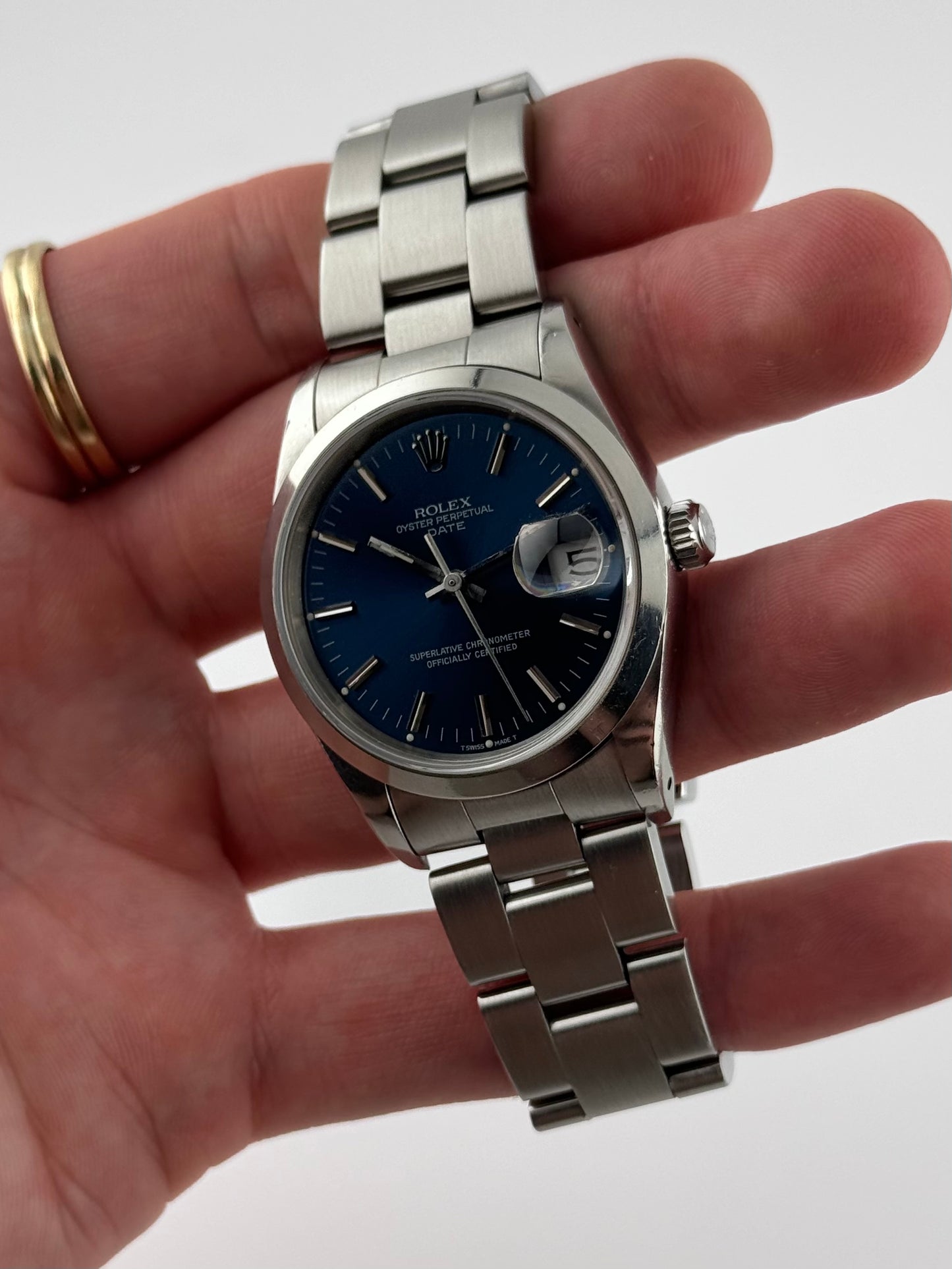 Rolex Oyster Perpetual Date Automatic 15200 - Blue Sunburst Dial