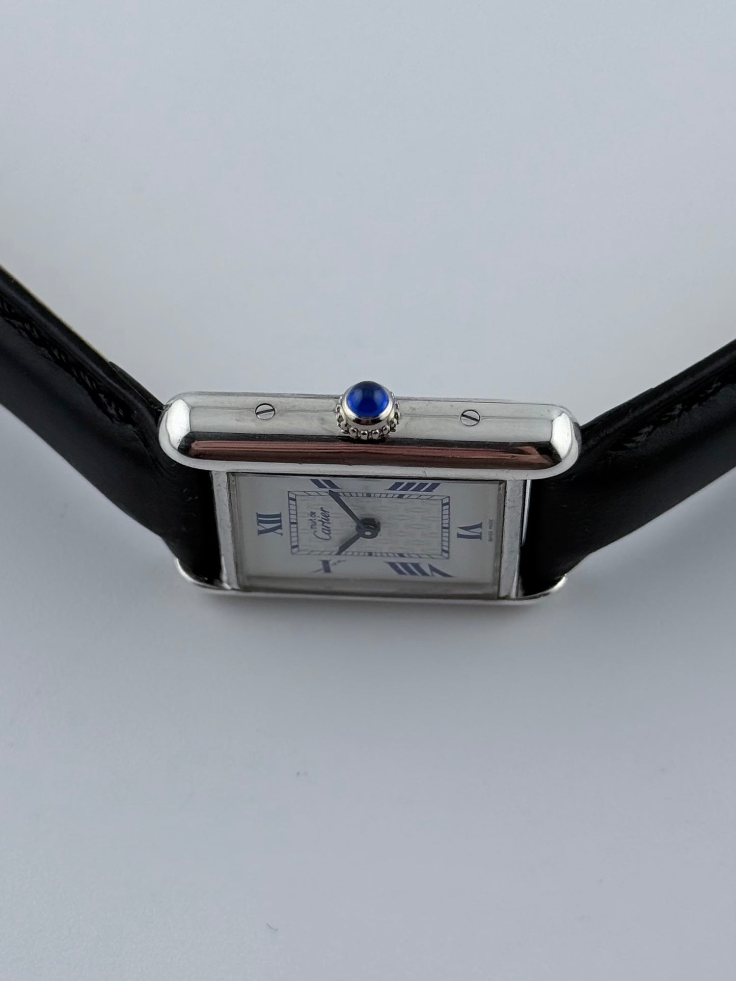 Cartier Must de Cartier Tank Quartz - 2416 - Rare Dial - Sterling Silver