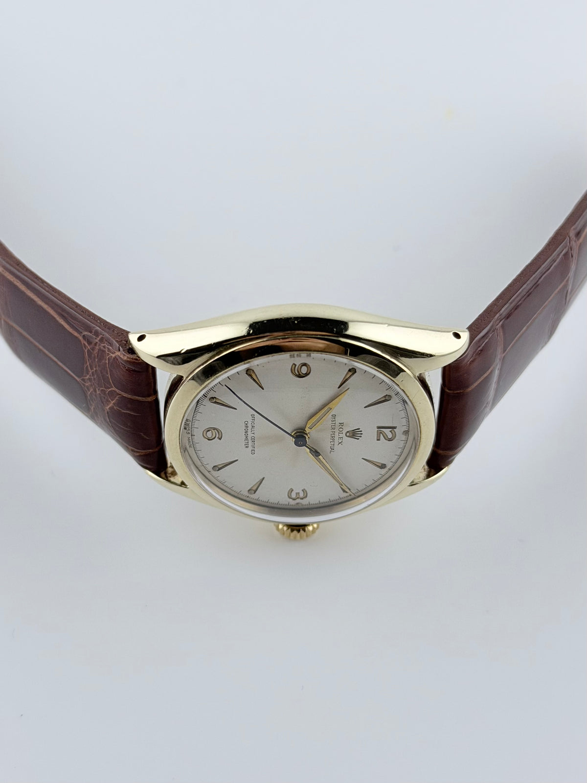 Rolex Oyster Perpetual Automatic Semi-Bubble Back - 6084 - Rare - with Rare Crown