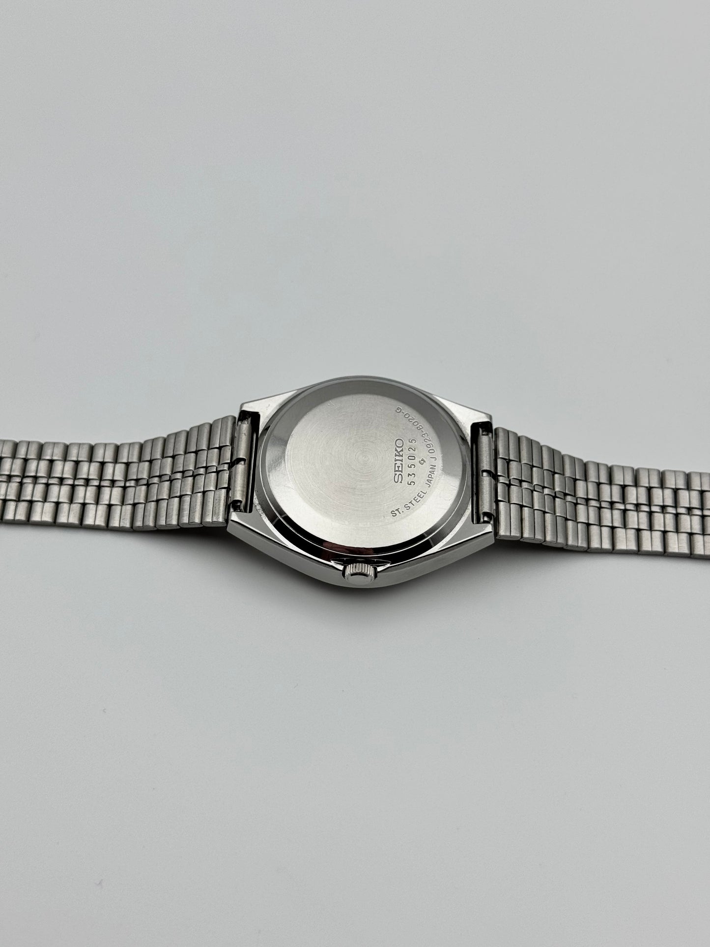 Seiko QZ Quartz JDM - 0923-8020 - Green Dial - Faceted Crystal