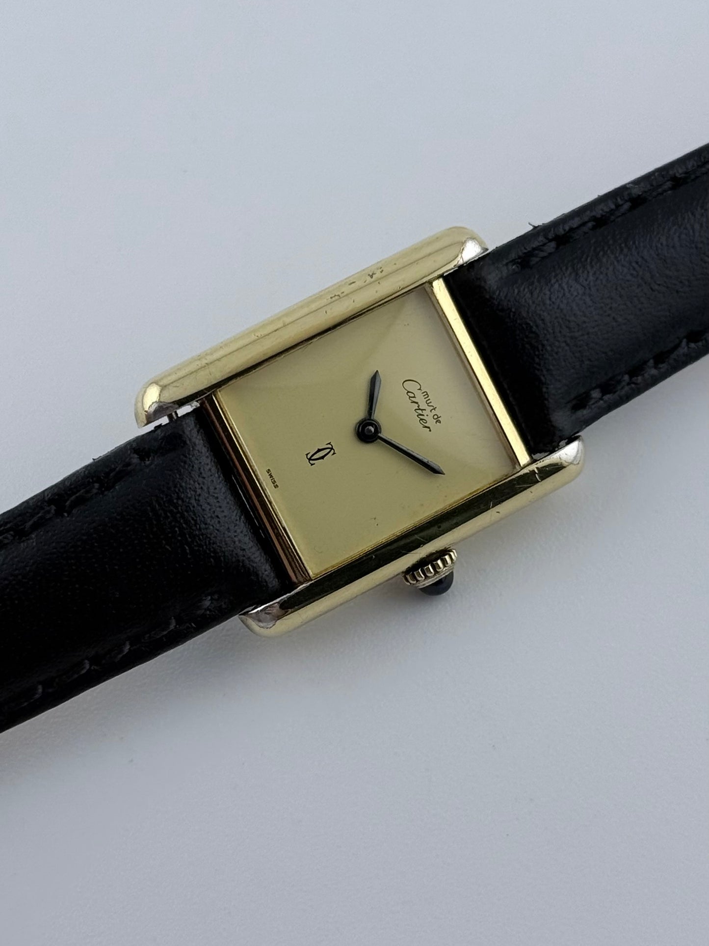 Cartier Must De Paris Tank Manual Wind - Lemon Dial - Ladies