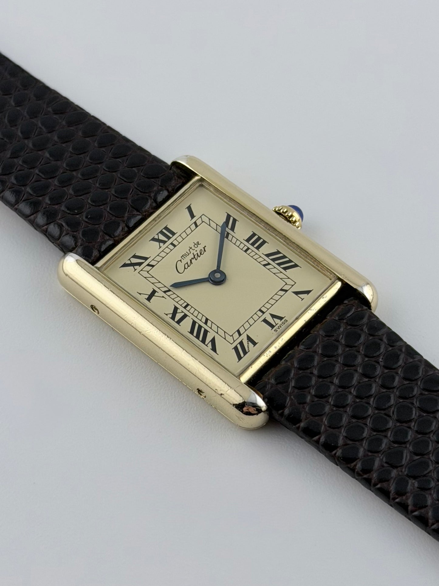 Cartier Must De Paris Tank Quartz - 6-81006 - Ivory Dial - Box & Papers