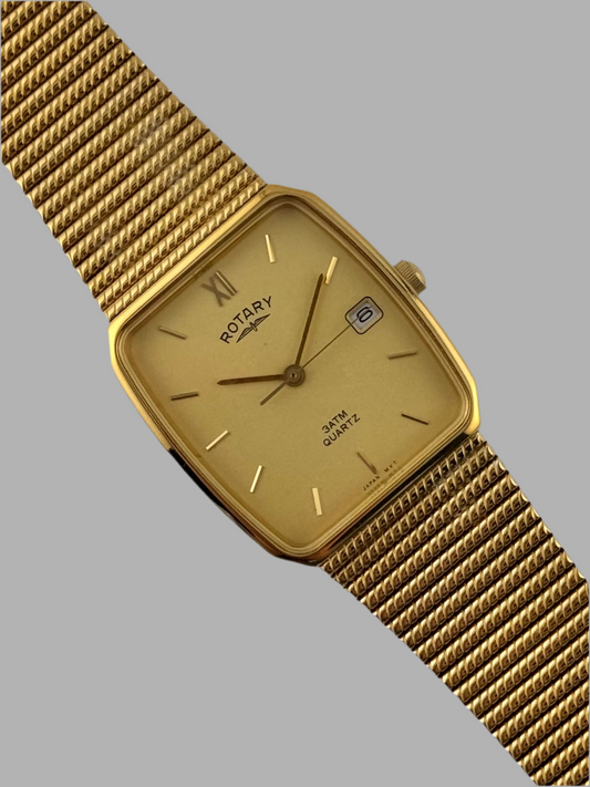 Rotary Tank 3ATM Quartz Date - 3602