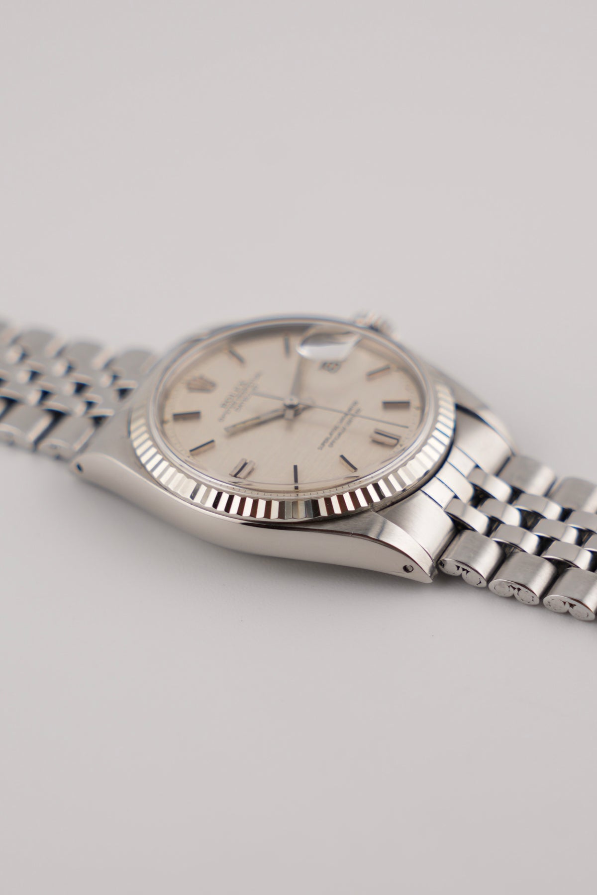 Rolex Datejust Oyster Perpetual Automatic - 1601 - Linen Dial - 18ct white gold bezel