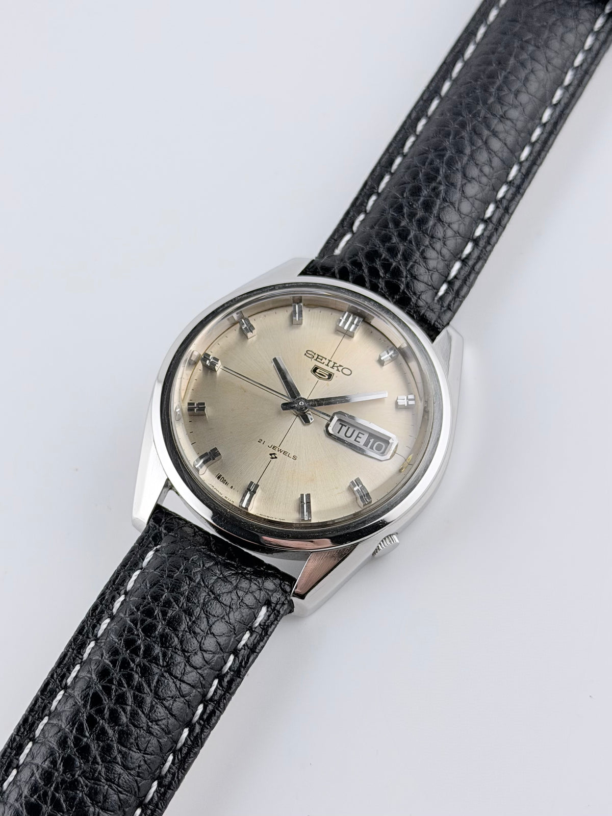 Seiko 5 Day-Date patina dial - 6119-8020