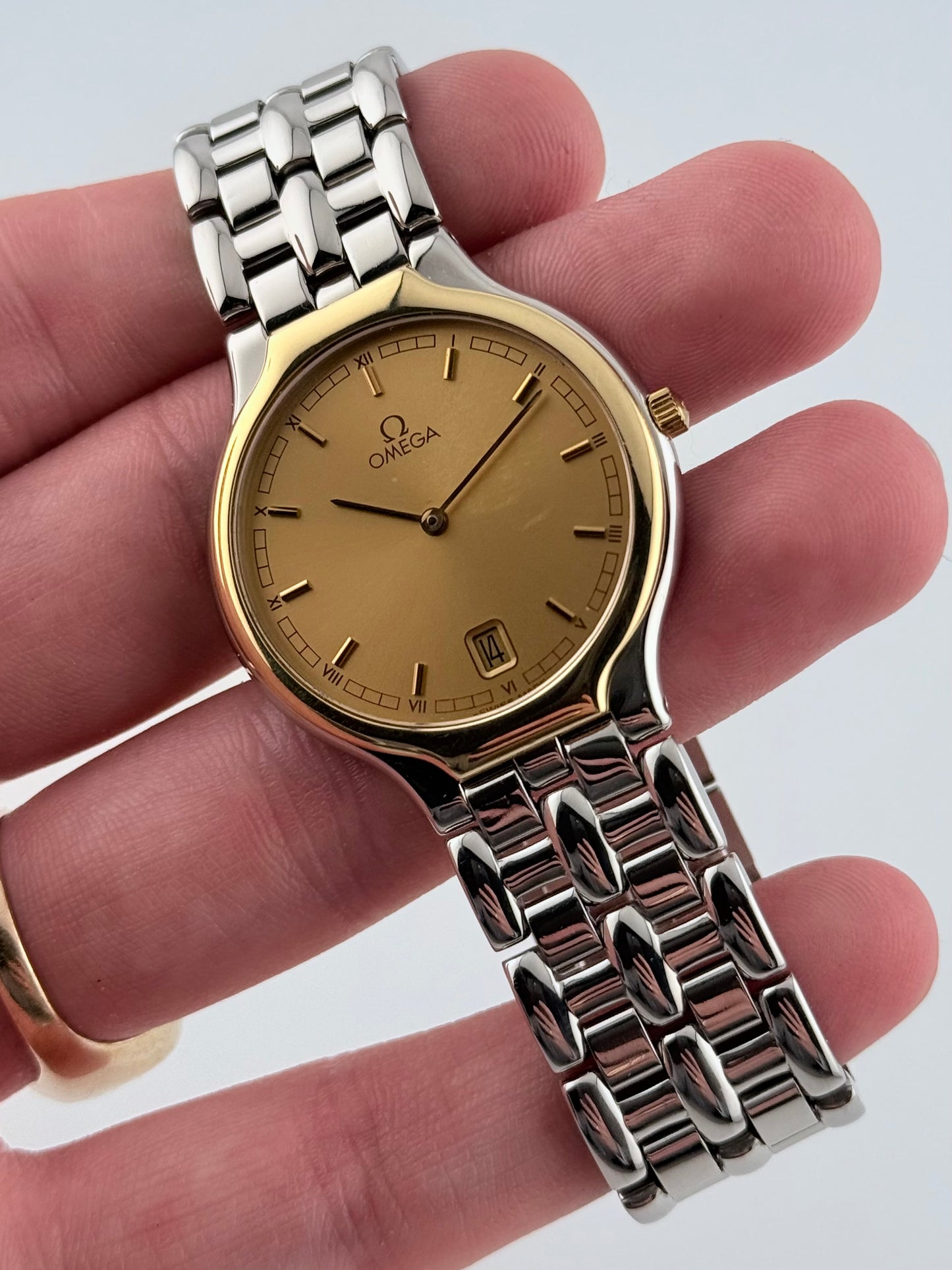 Omega De Ville Quartz Date - 196.0316 Two Tone