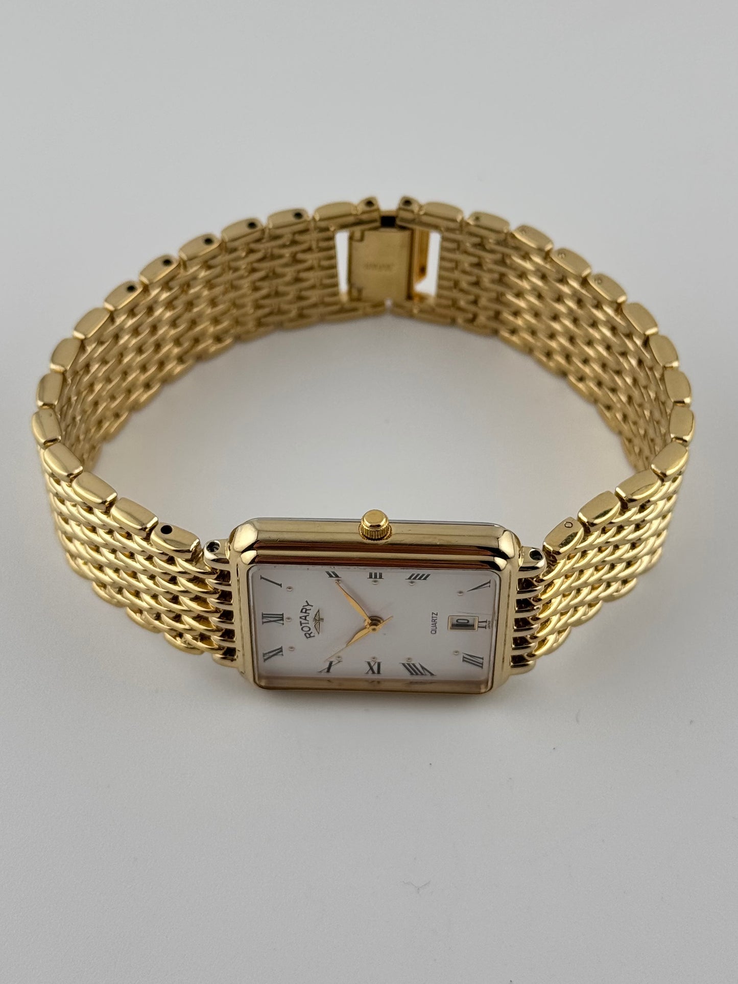 Rotary Tank Quartz Date Dress Watch