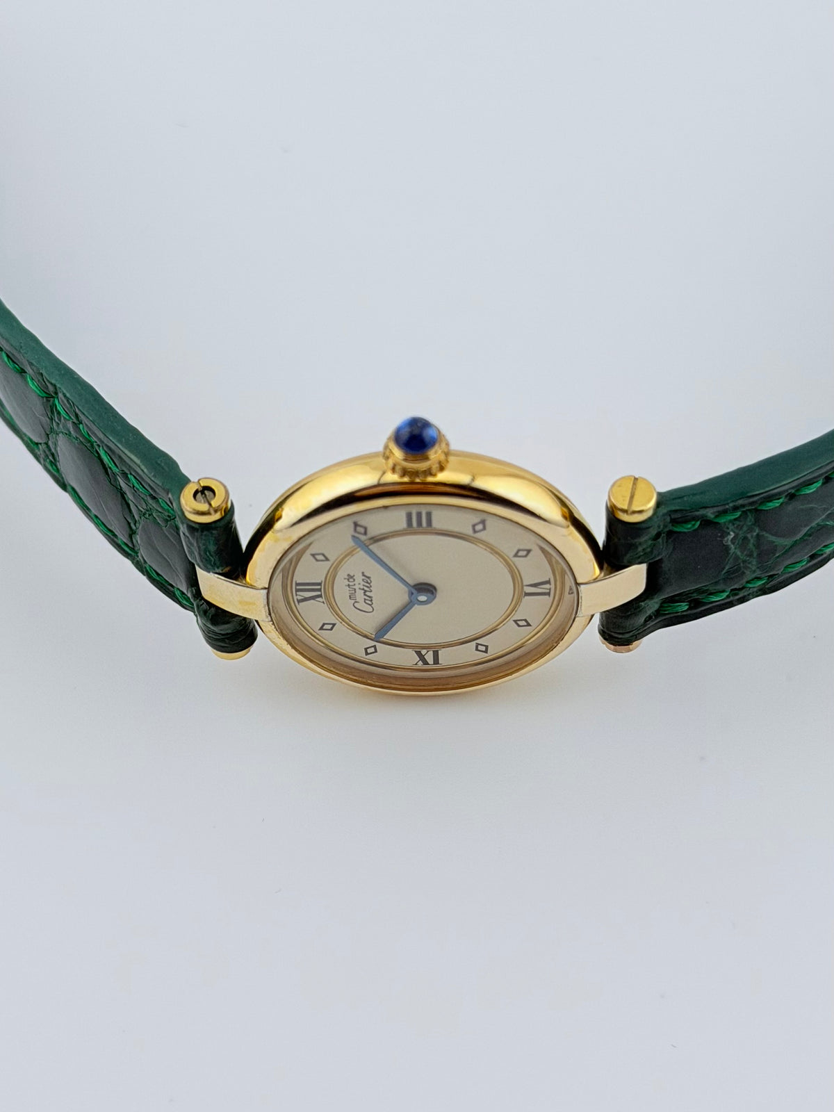 Cartier must de Vendome Quartz - 590004 - Ladies - Original Green Strap