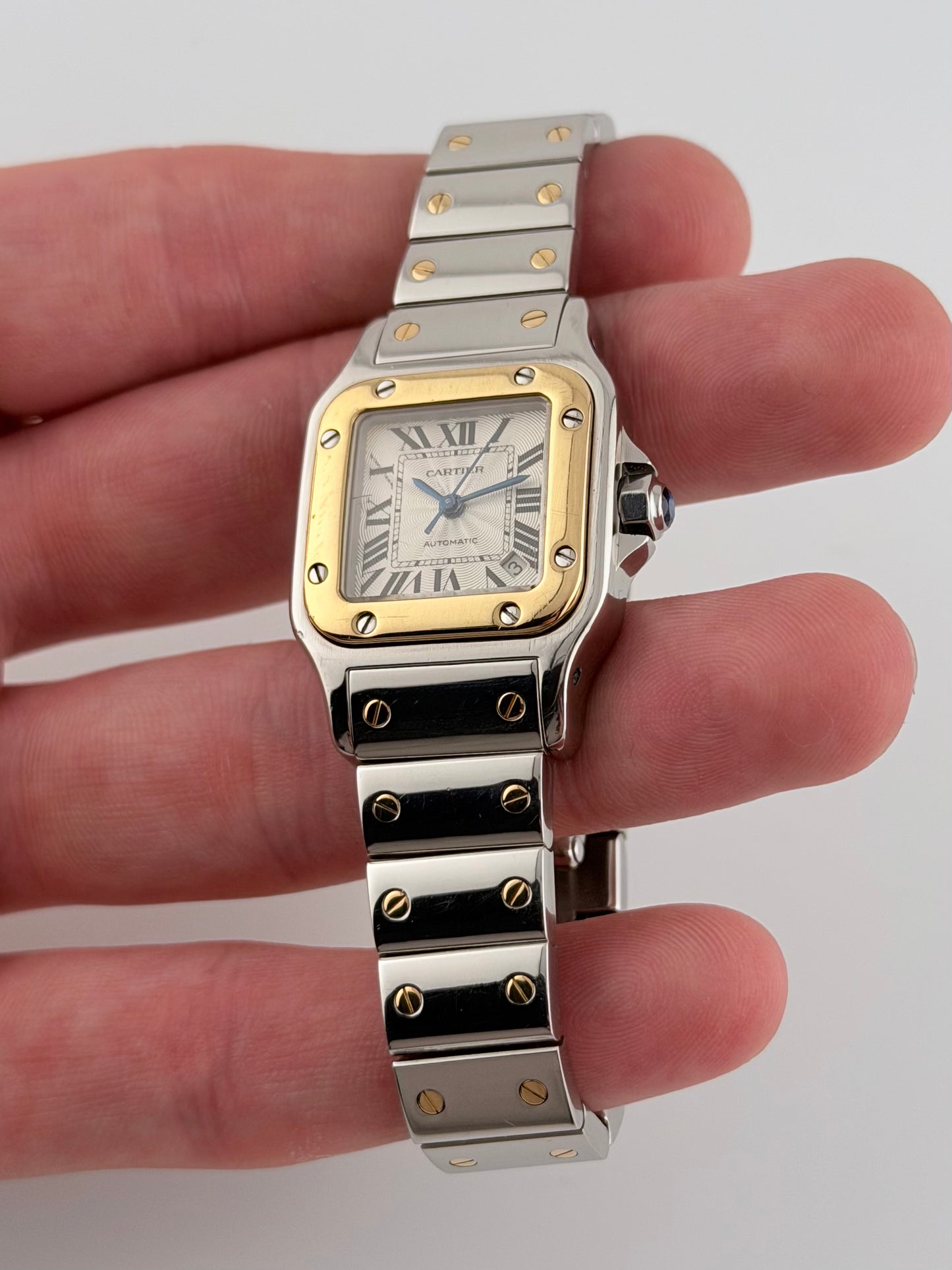 Cartier Santos Galbee Date Automatic - 2423 - Ladies - Two Tone