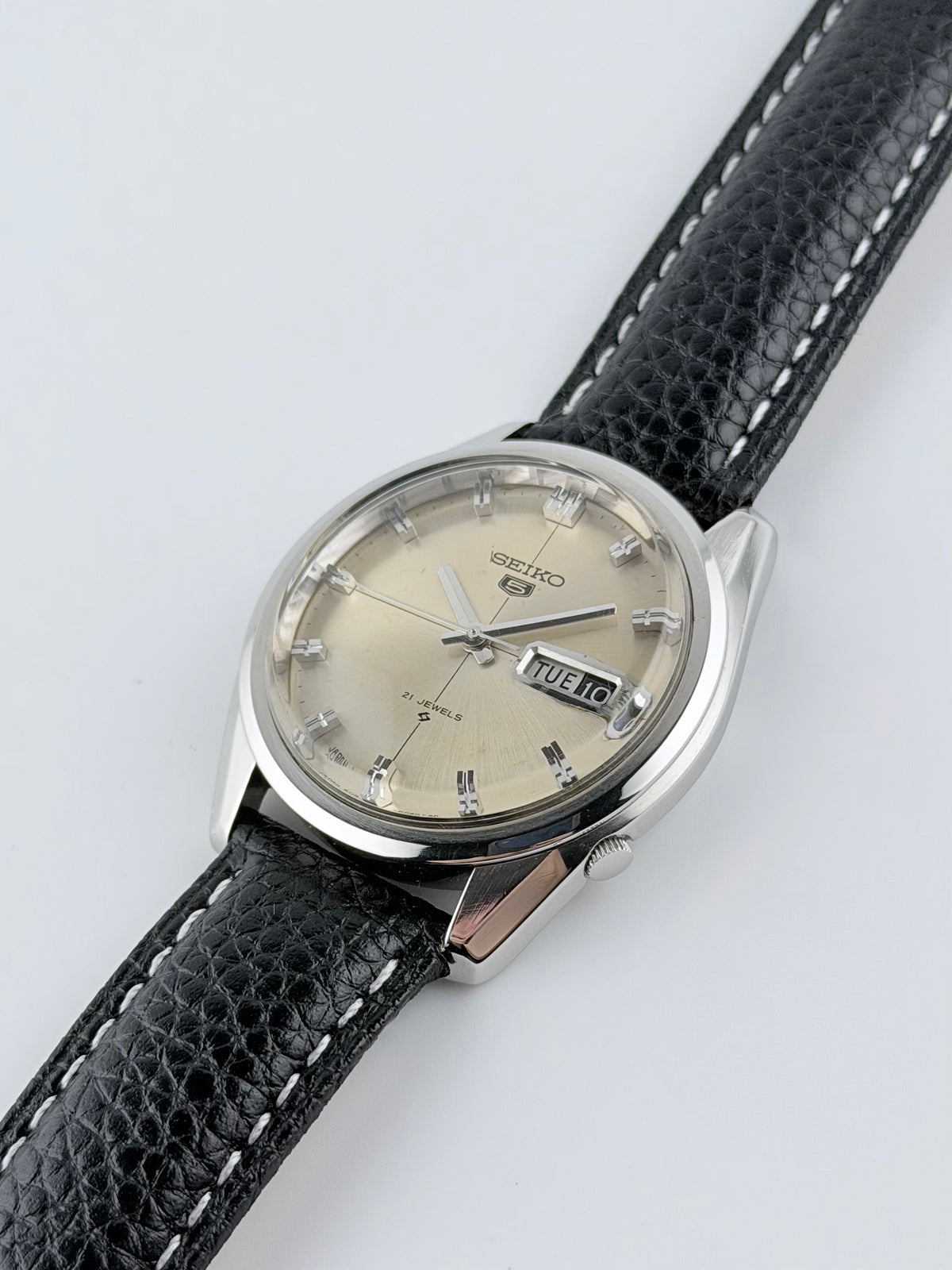 Seiko 5 Day-Date patina dial - 6119-8020