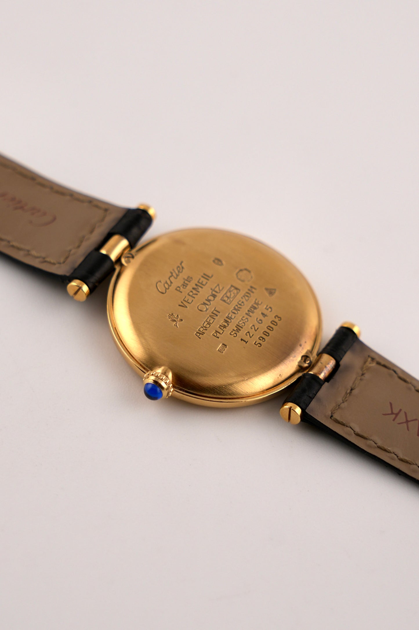 Cartier must de  Vendôme Quartz - 590003 - Trinity Dial - Original Strap